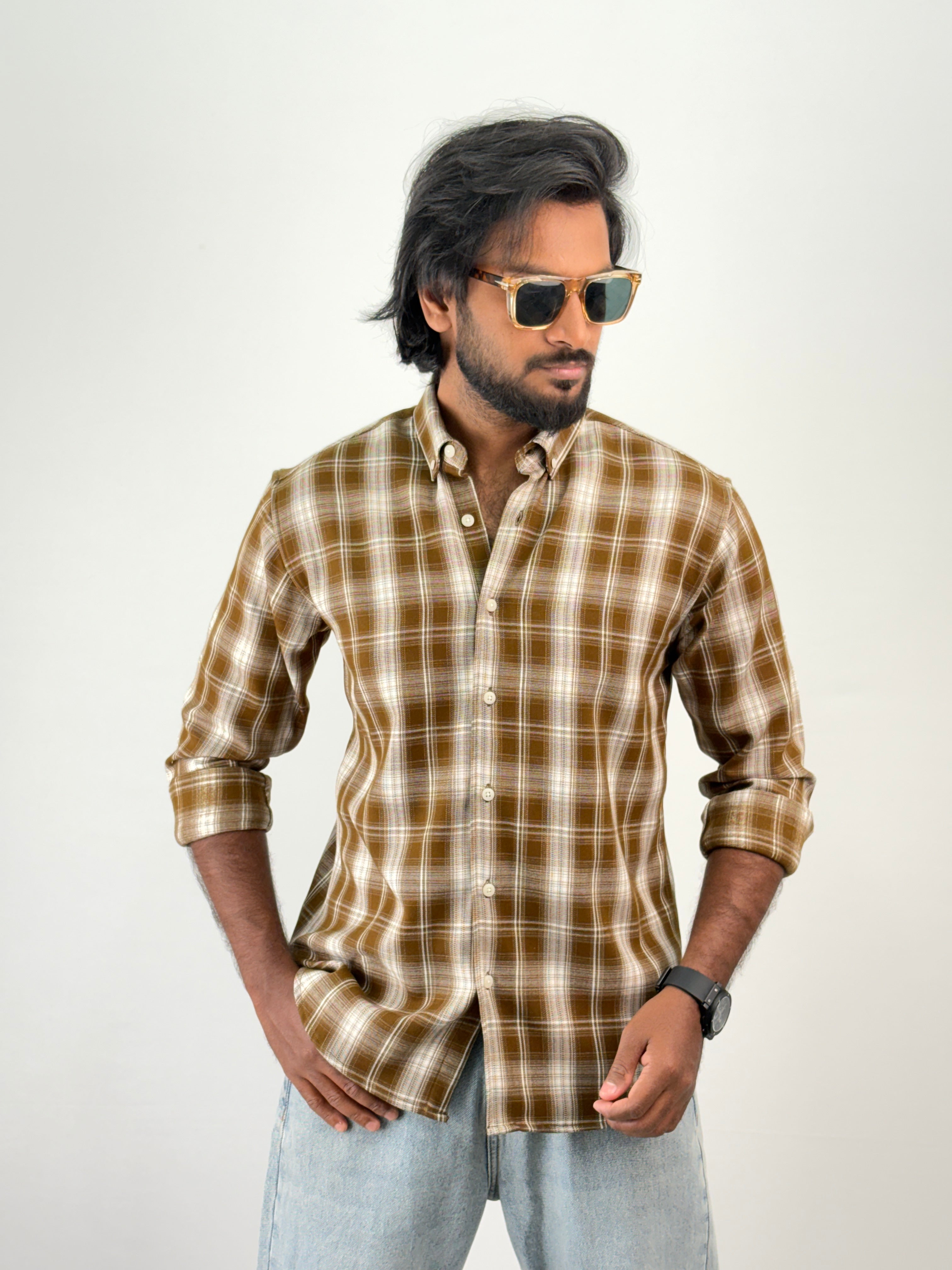 Khaki Flannel Shirt