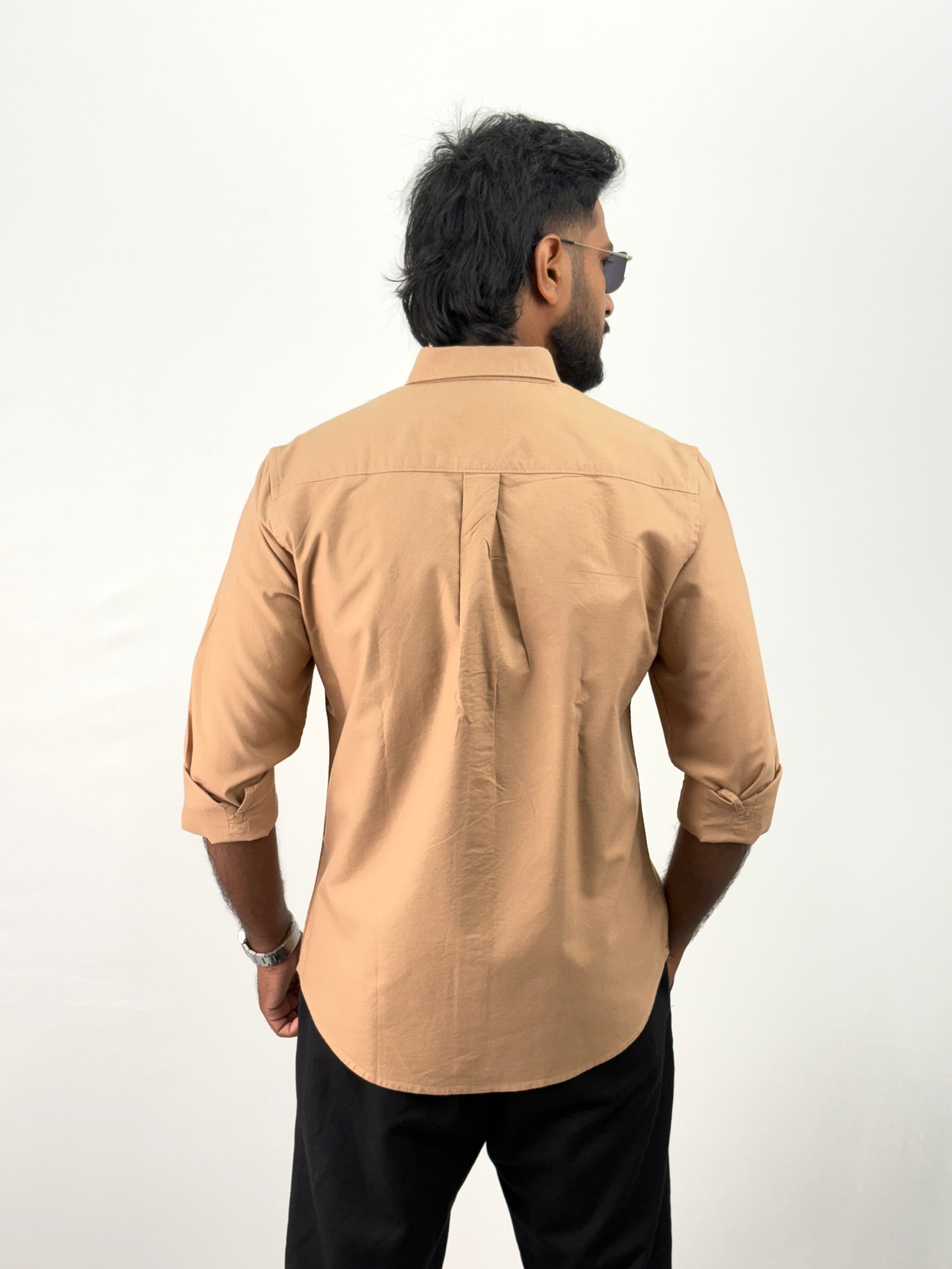 Fawn Plain Oxford Shirt