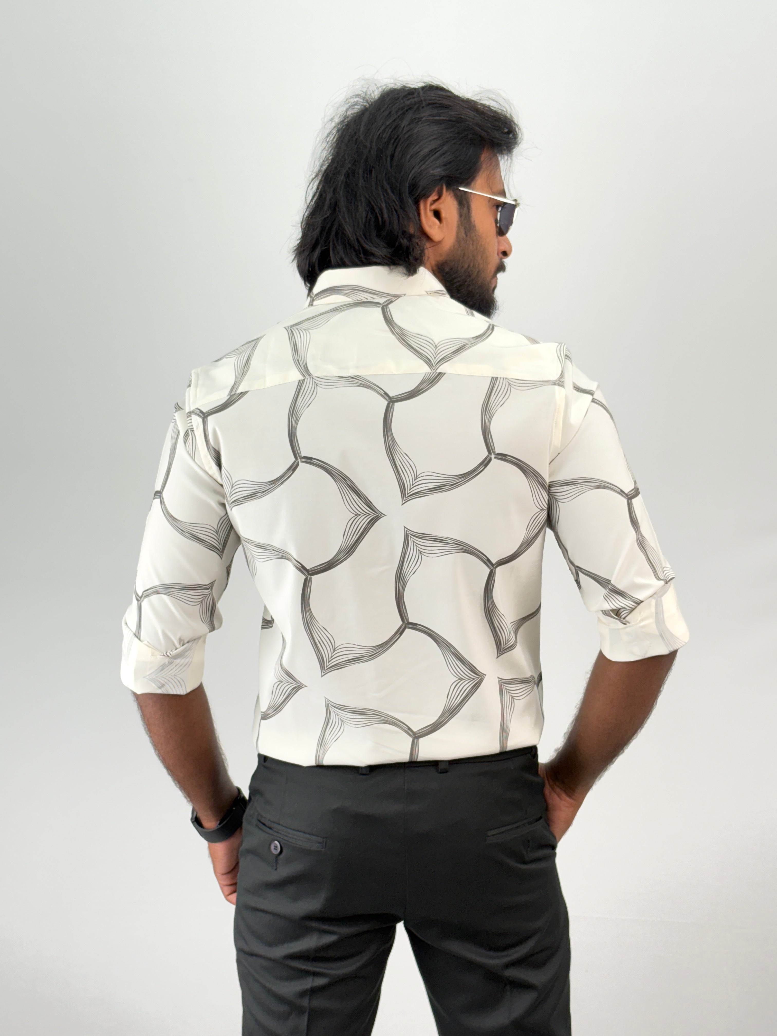 White Printed Shirt 2