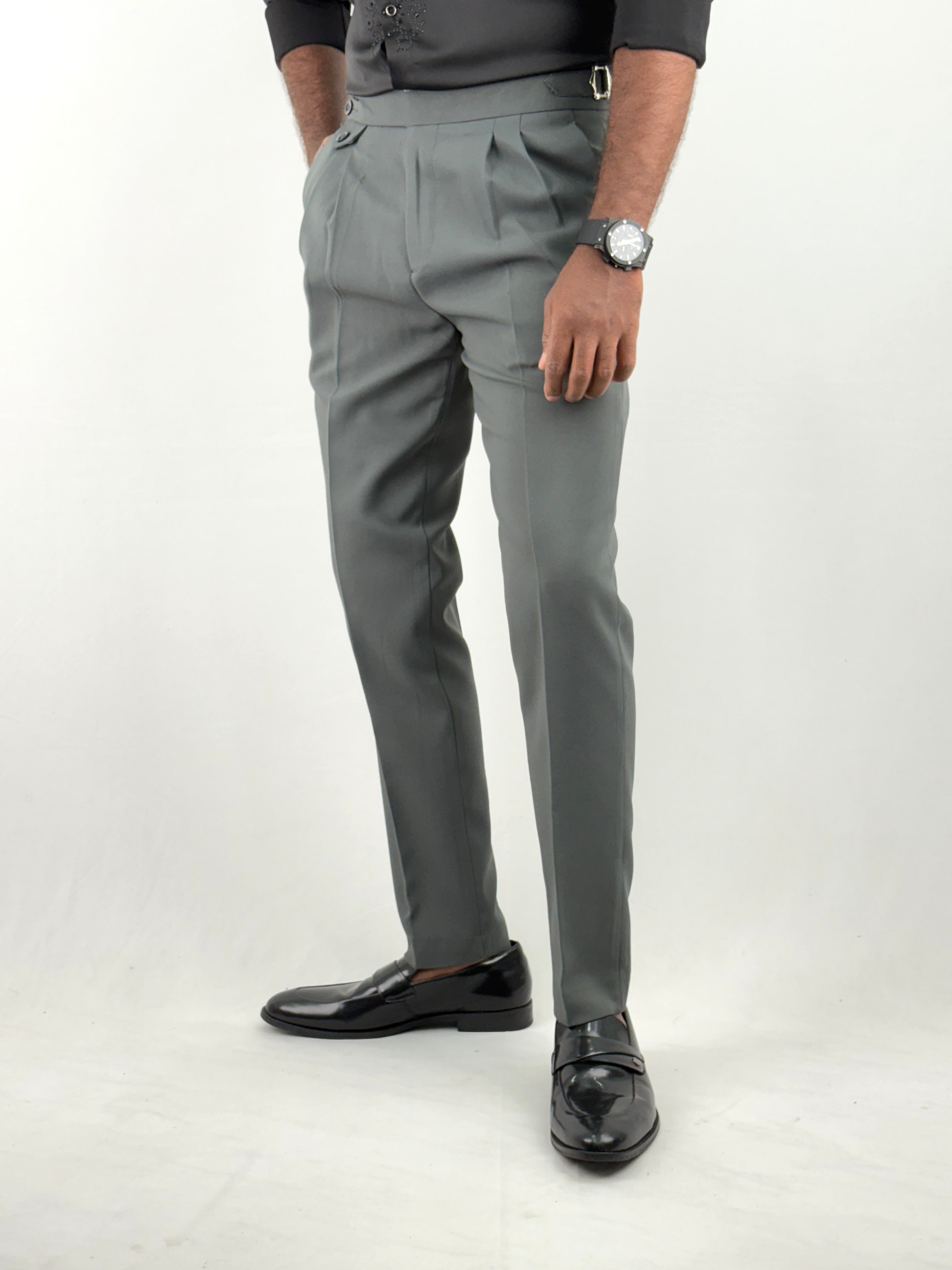 Grey Gurkha Pants