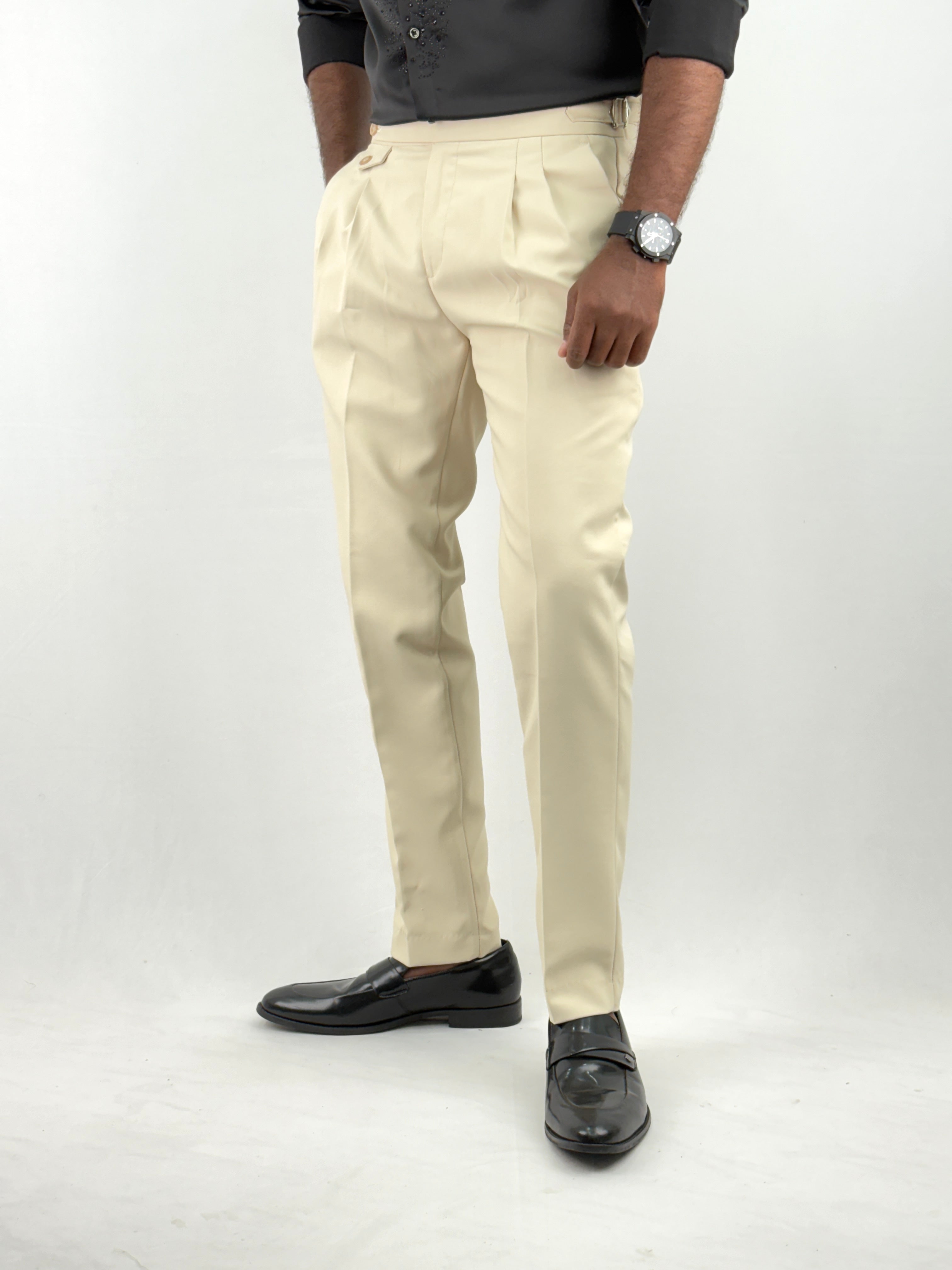 Cream Gurkha Pants