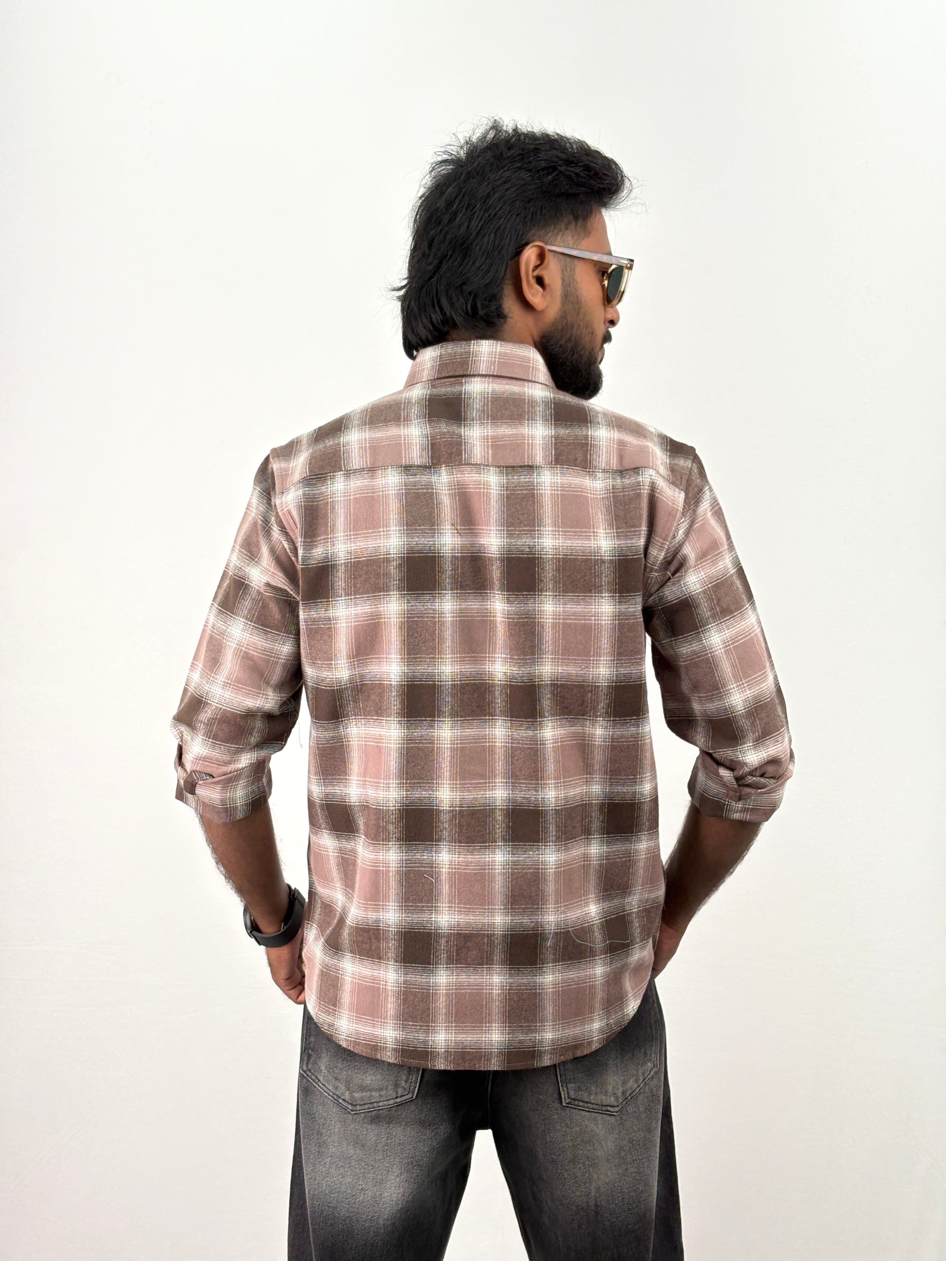 Peach Flannel Shirt