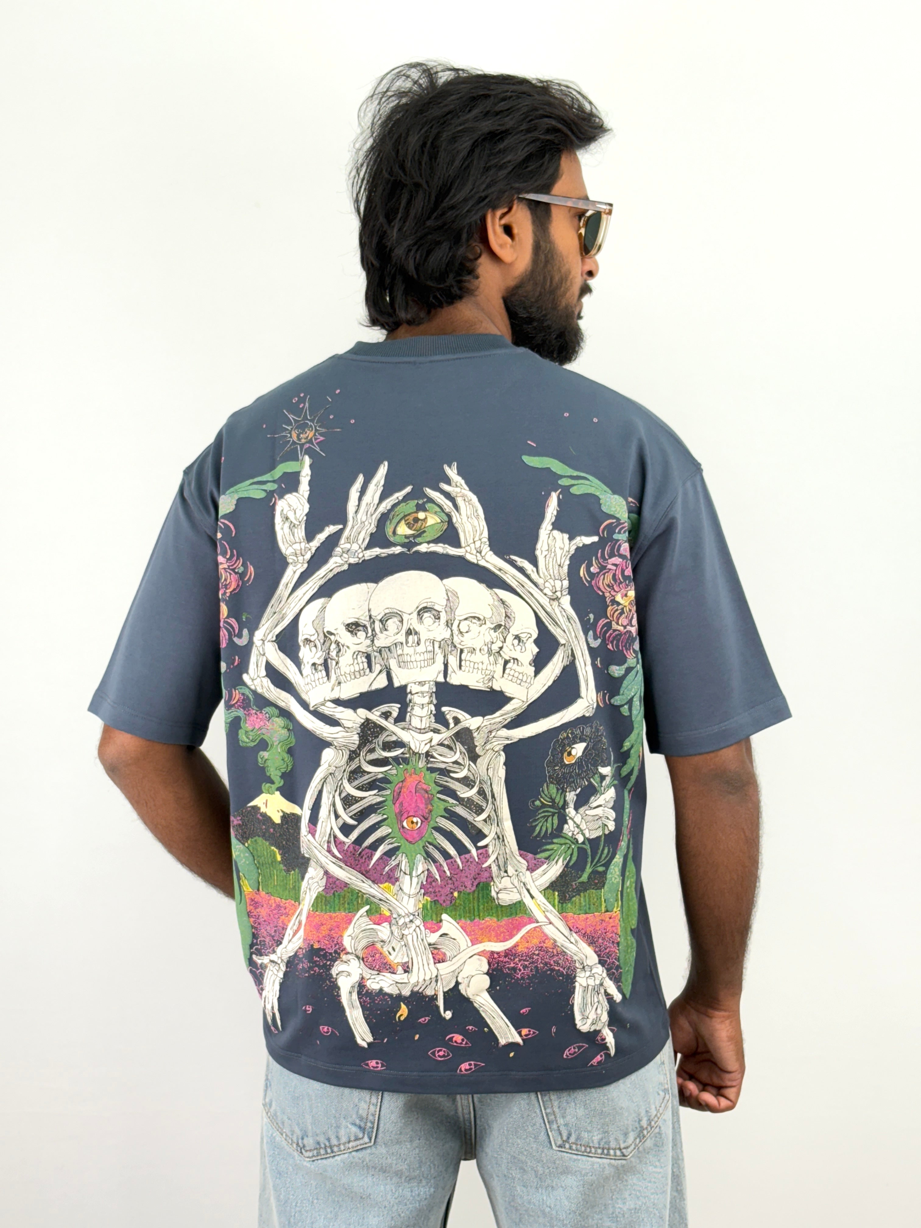 Airforce Blue Oversized T-Shirt