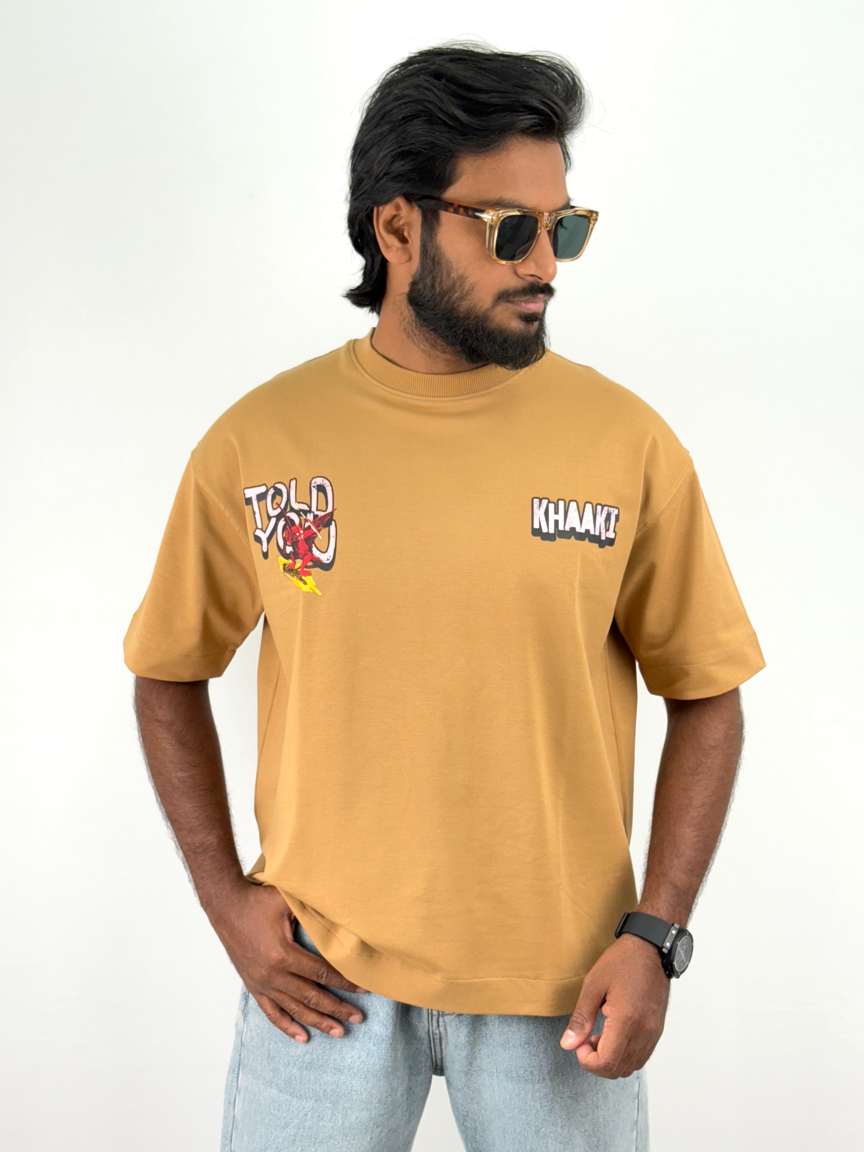 Dark Beige Oversized T-Shirt