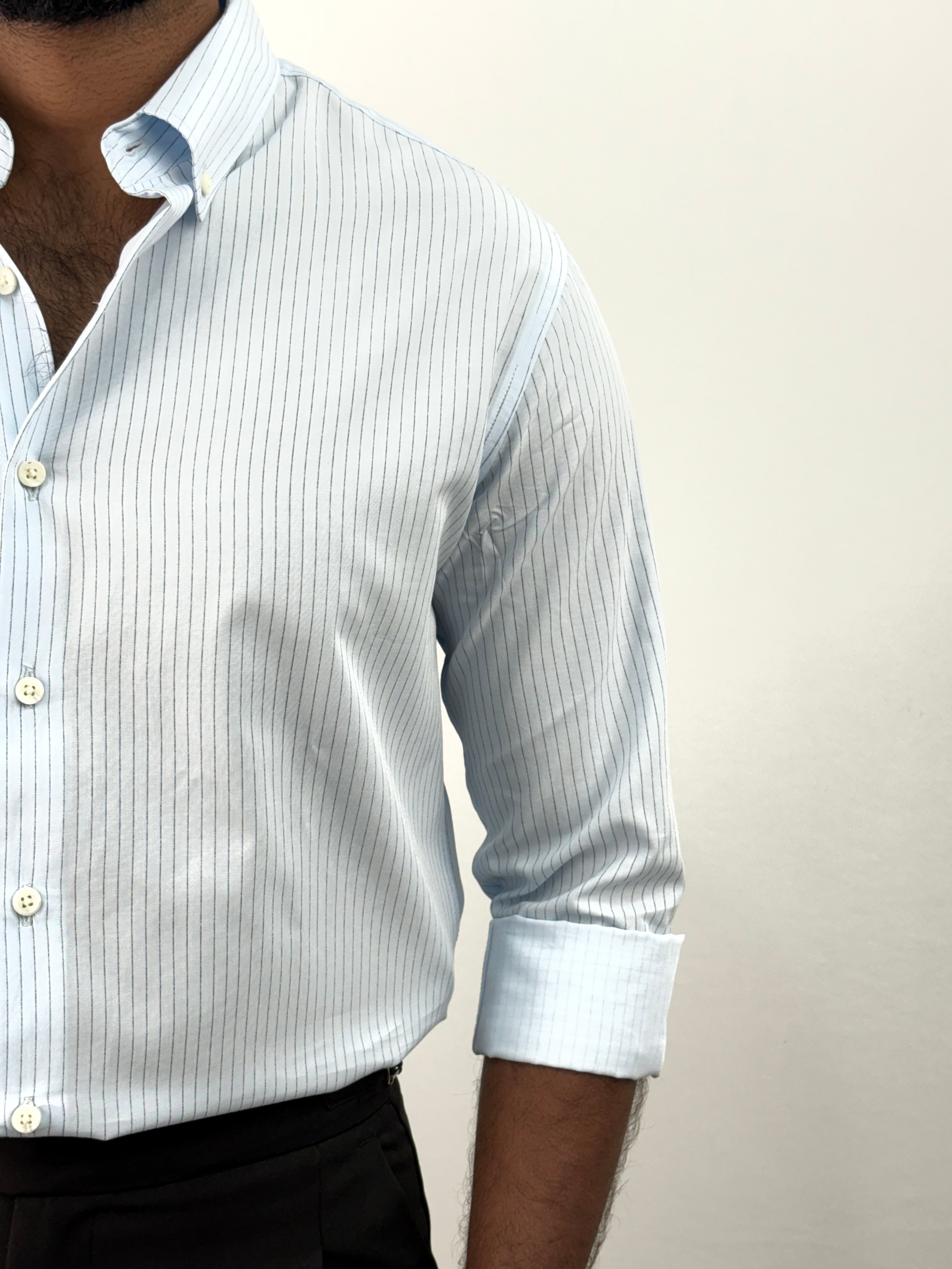 Ice Blue 1 IMP Stripe Shirt