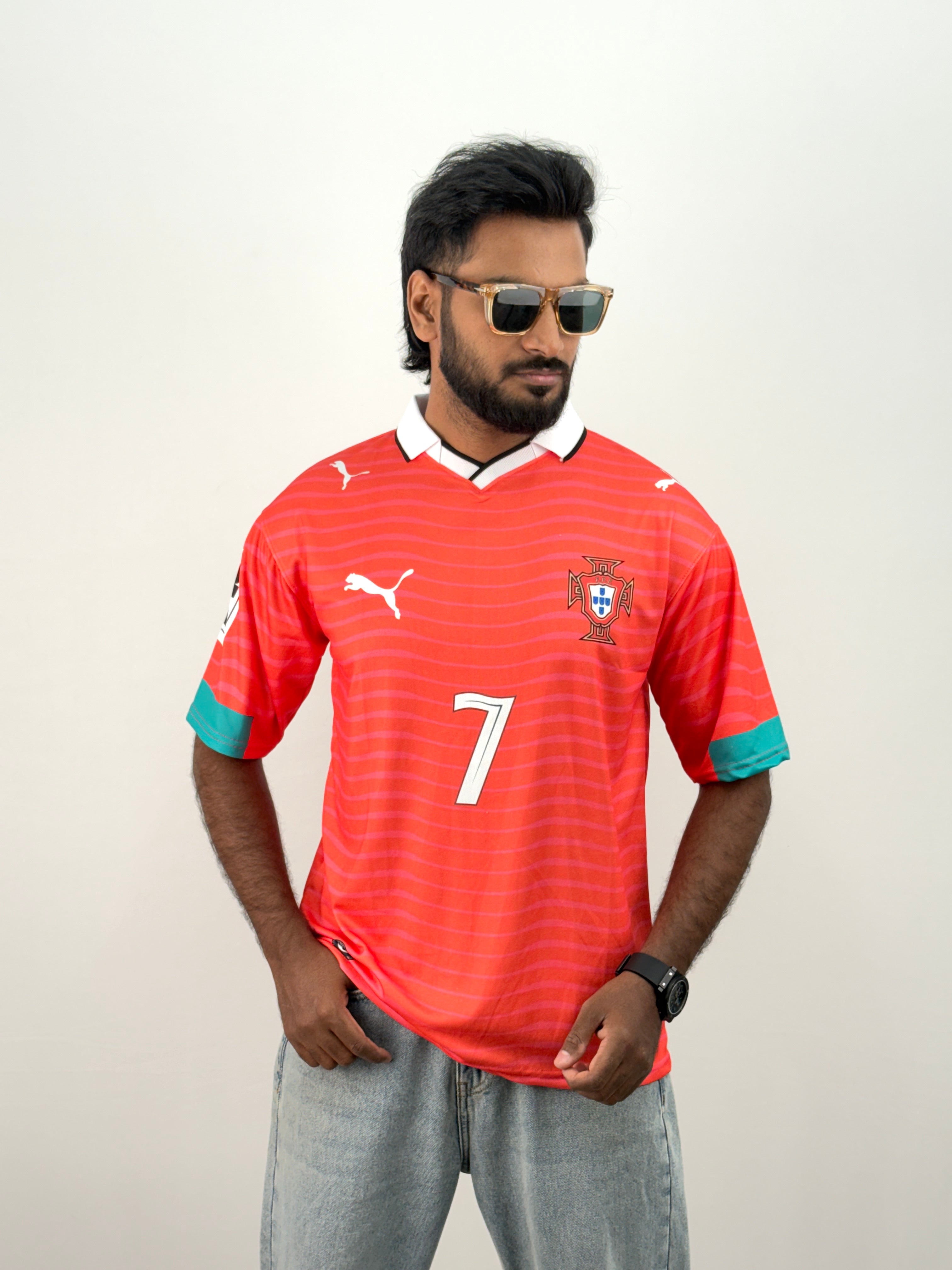 Ronaldo 1 Collared Football Jersey
