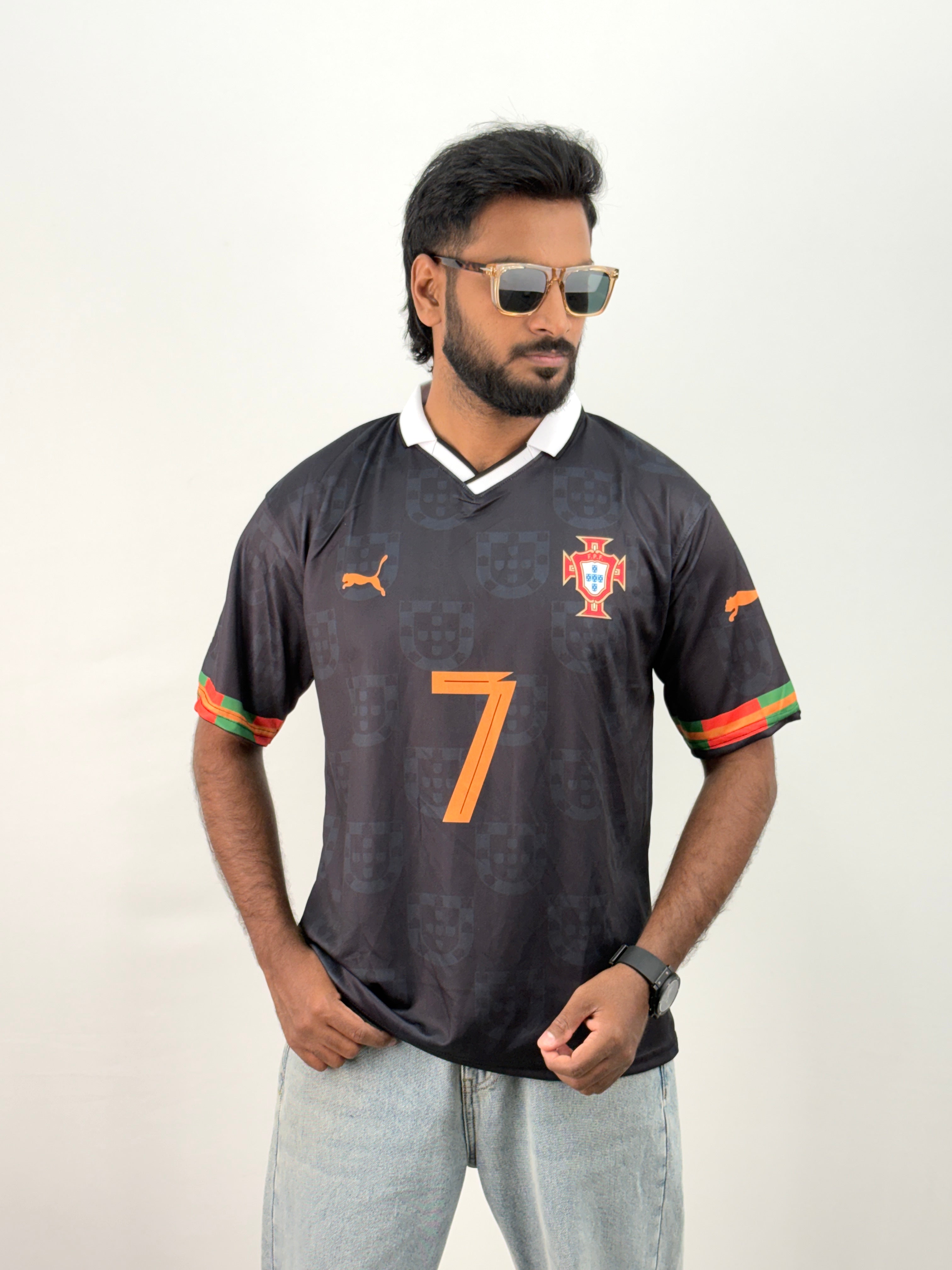 Ronaldo 3 Collared Football Jersey