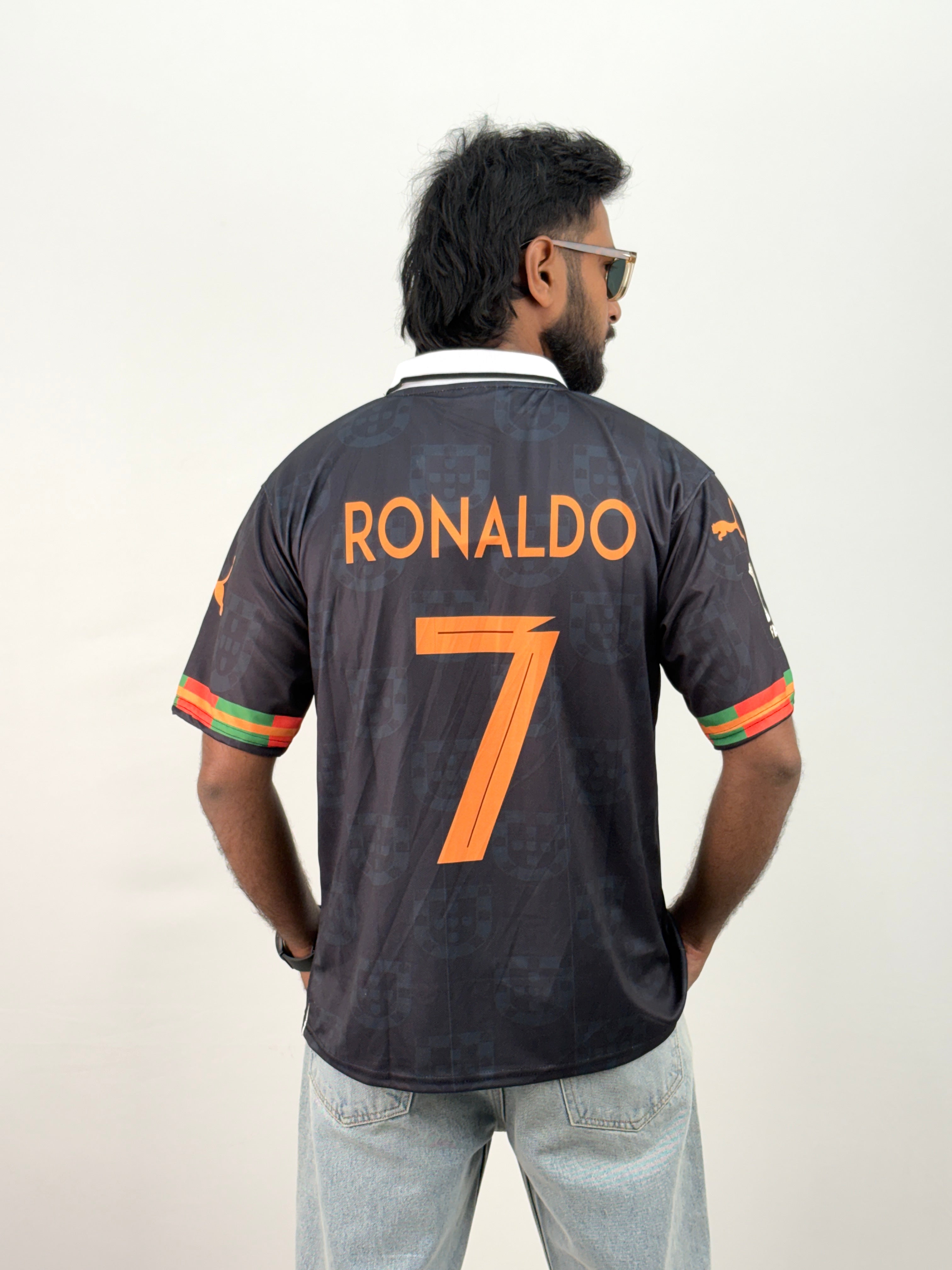 Ronaldo 3 Collared Football Jersey