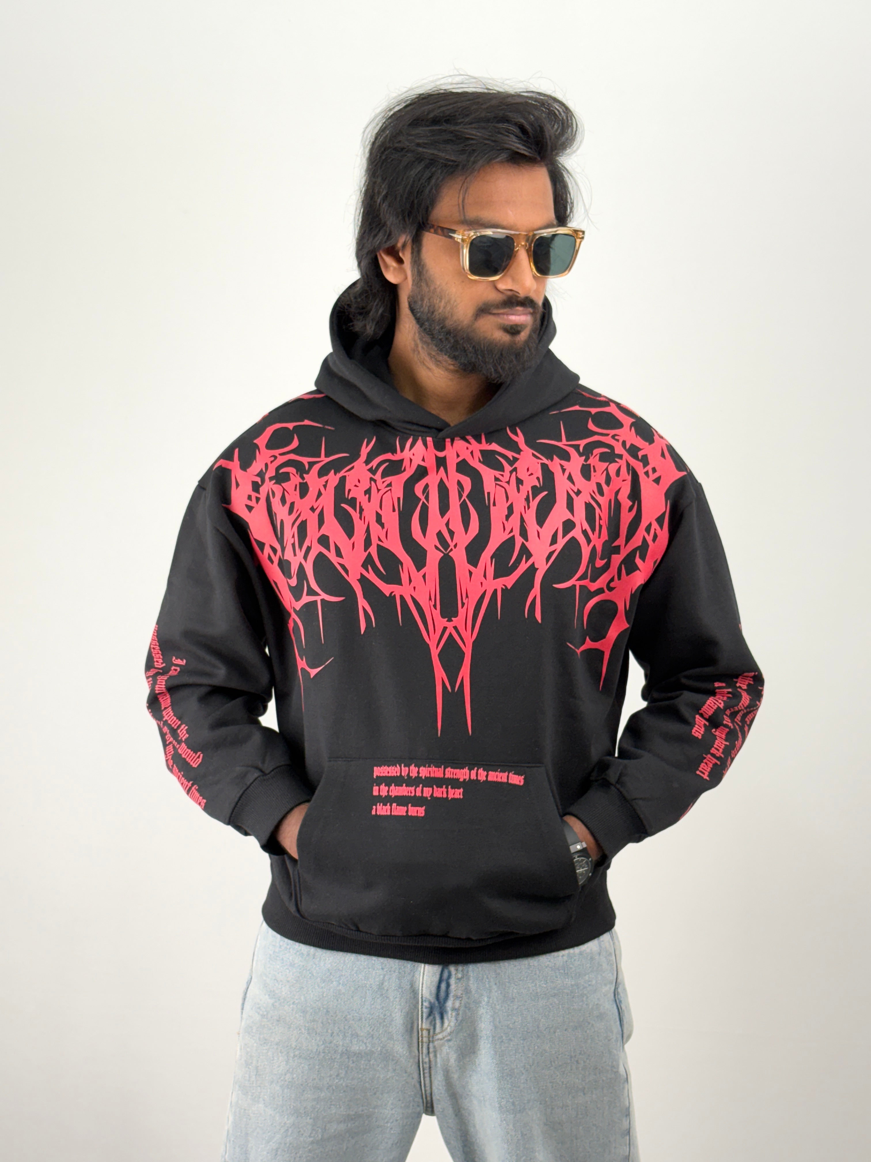 Black Oversized Hoodie