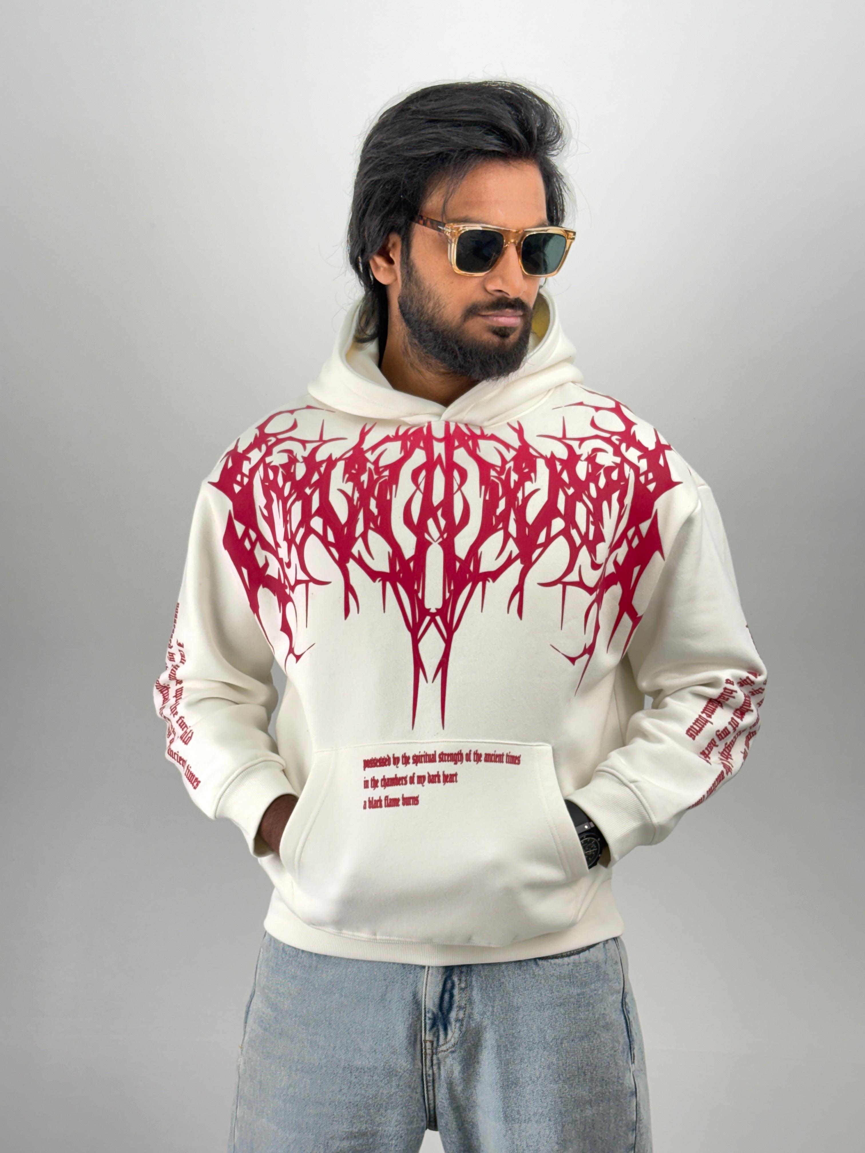 White Oversized Hoodie