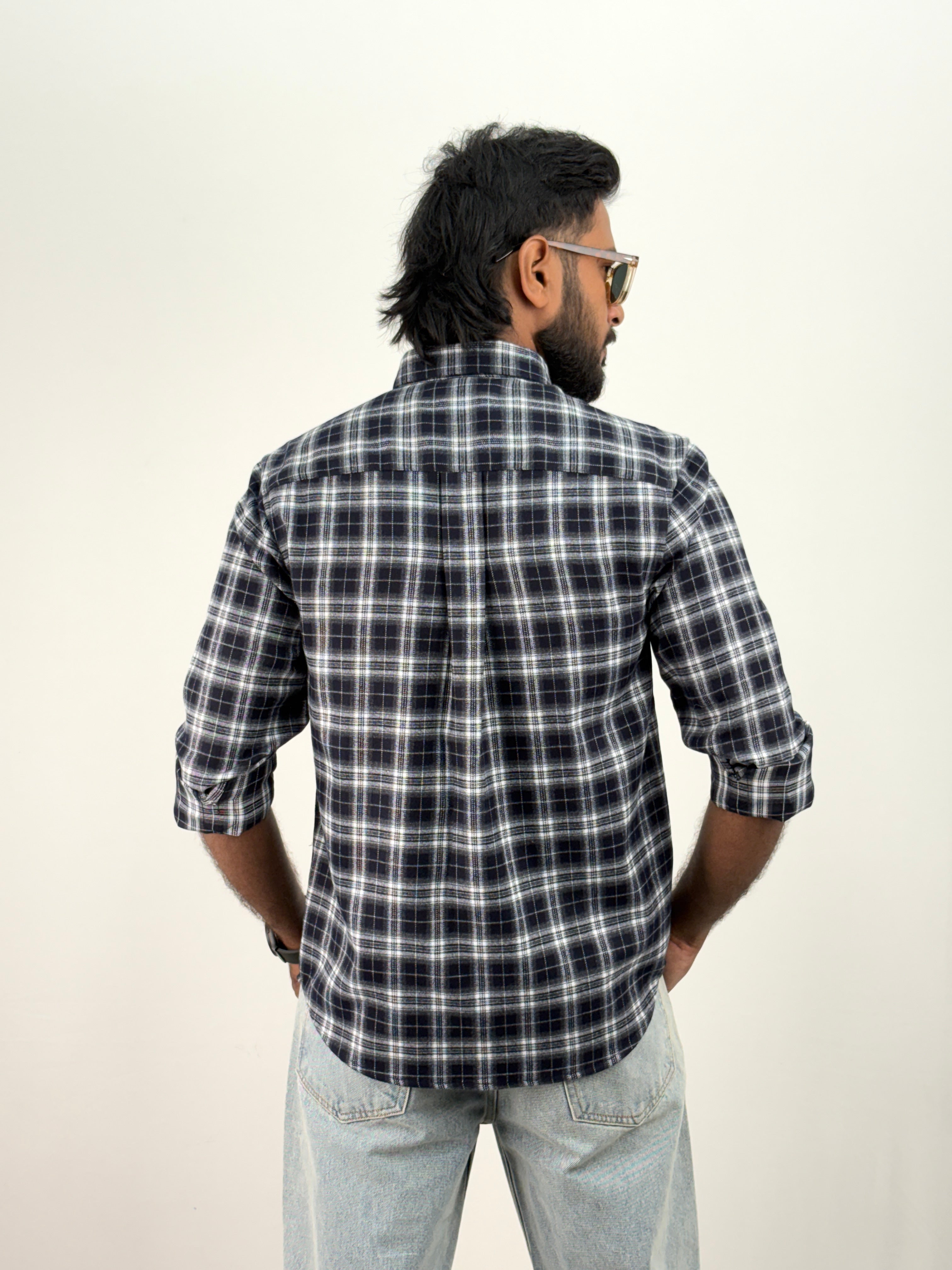 Navy Flannel Shirt