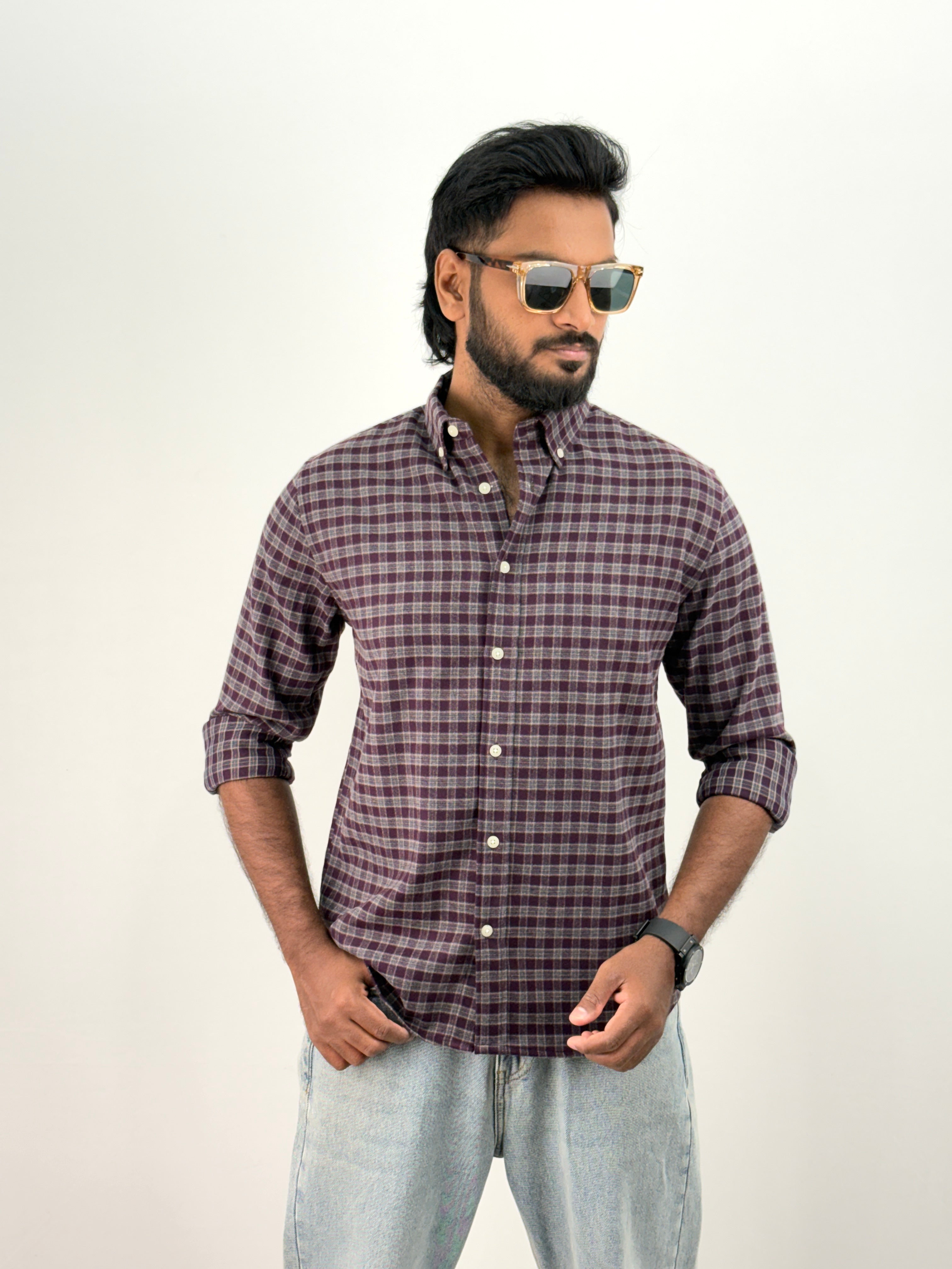 Violet Flannel Shirt