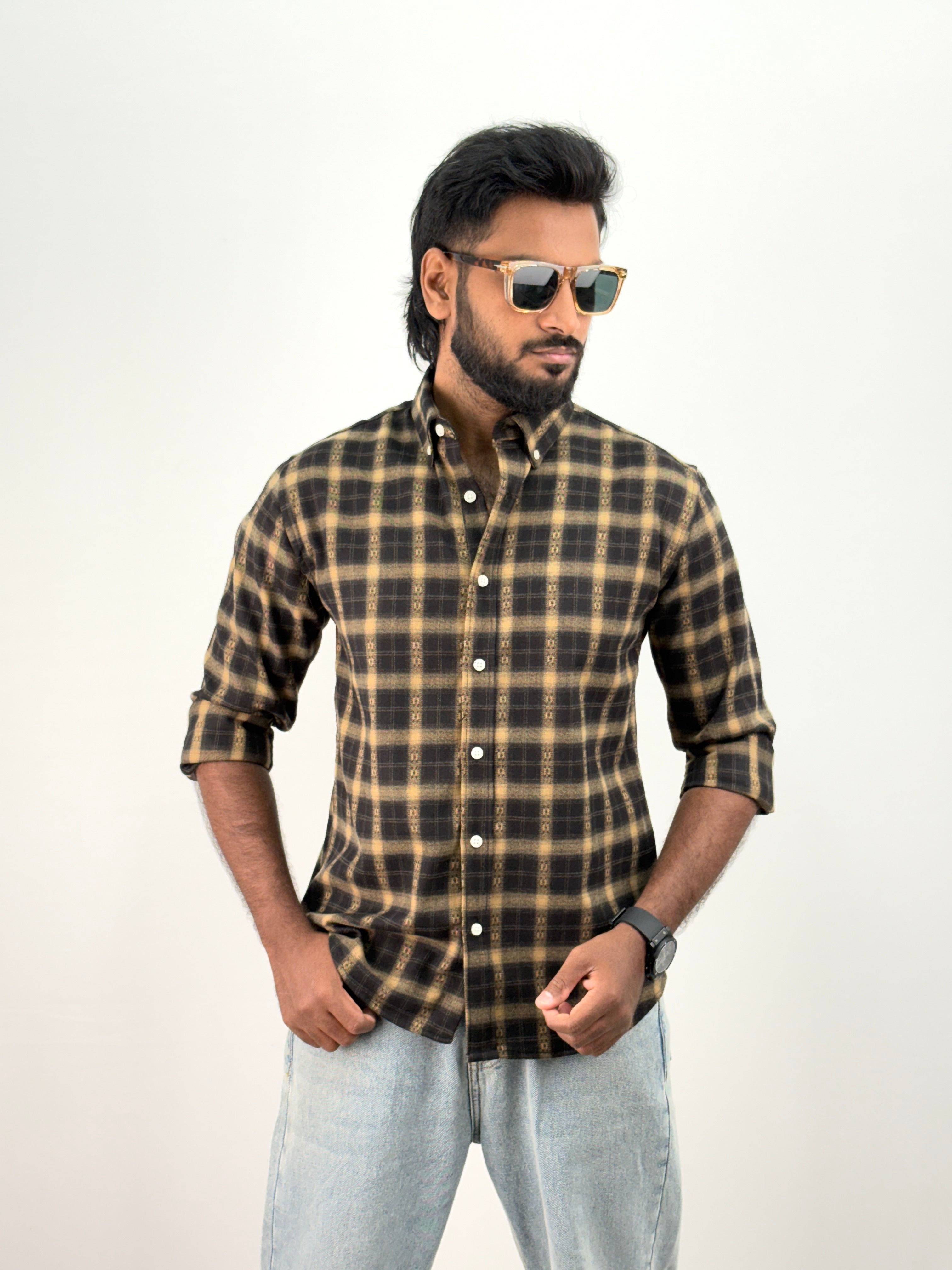 Dark Green Flannel Shirt