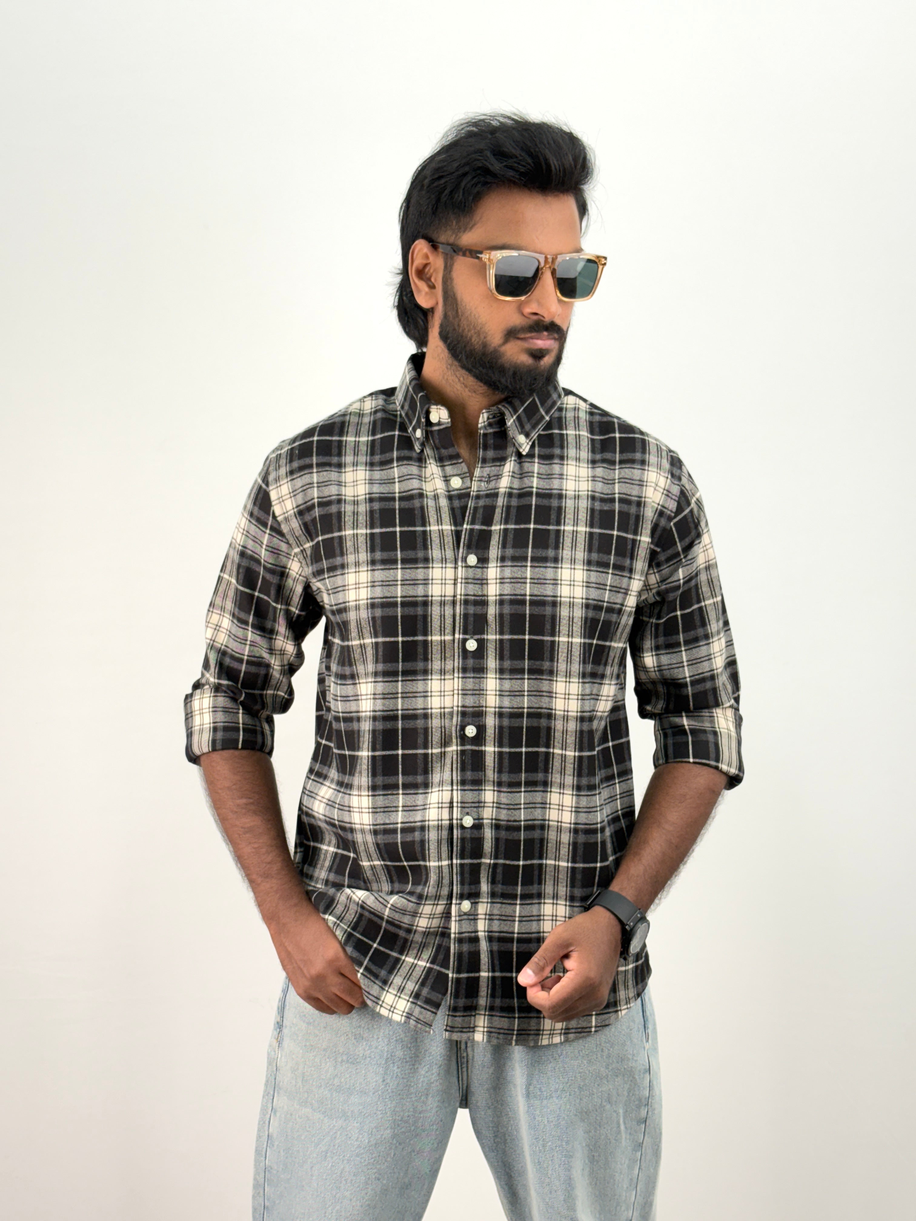 Black Flannel Shirt