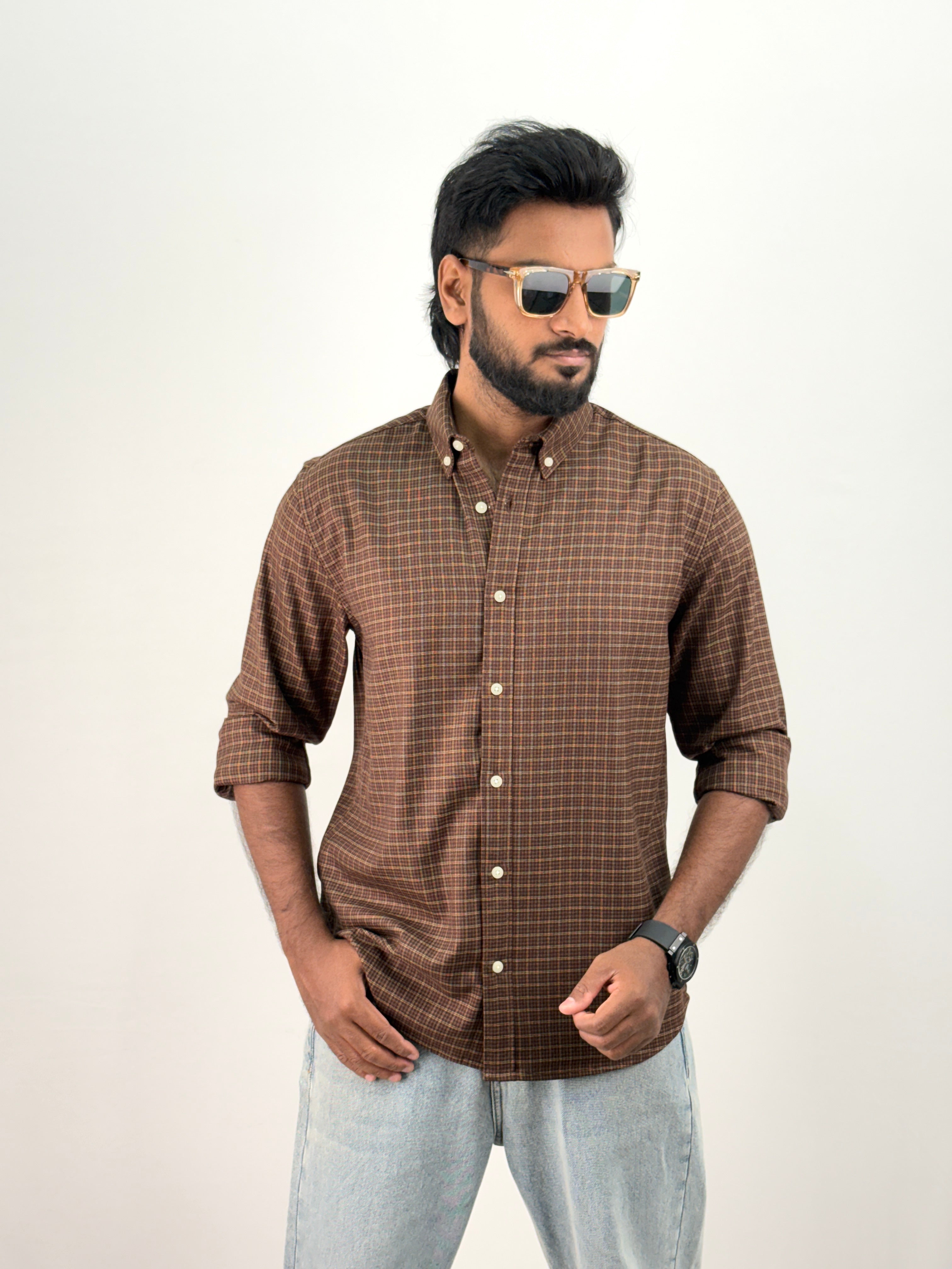 Brown Flannel Shirt