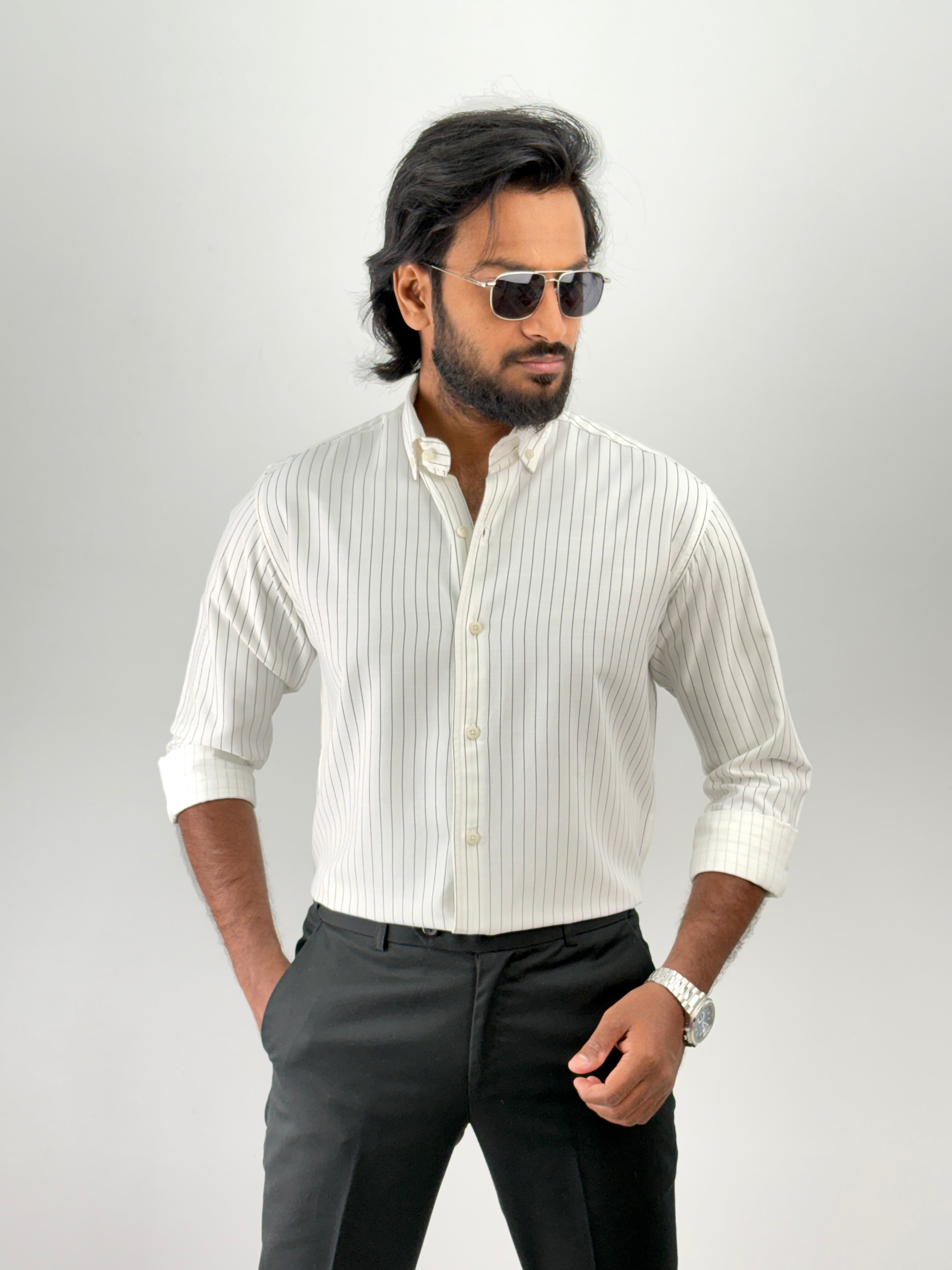 White Stripe Shirt