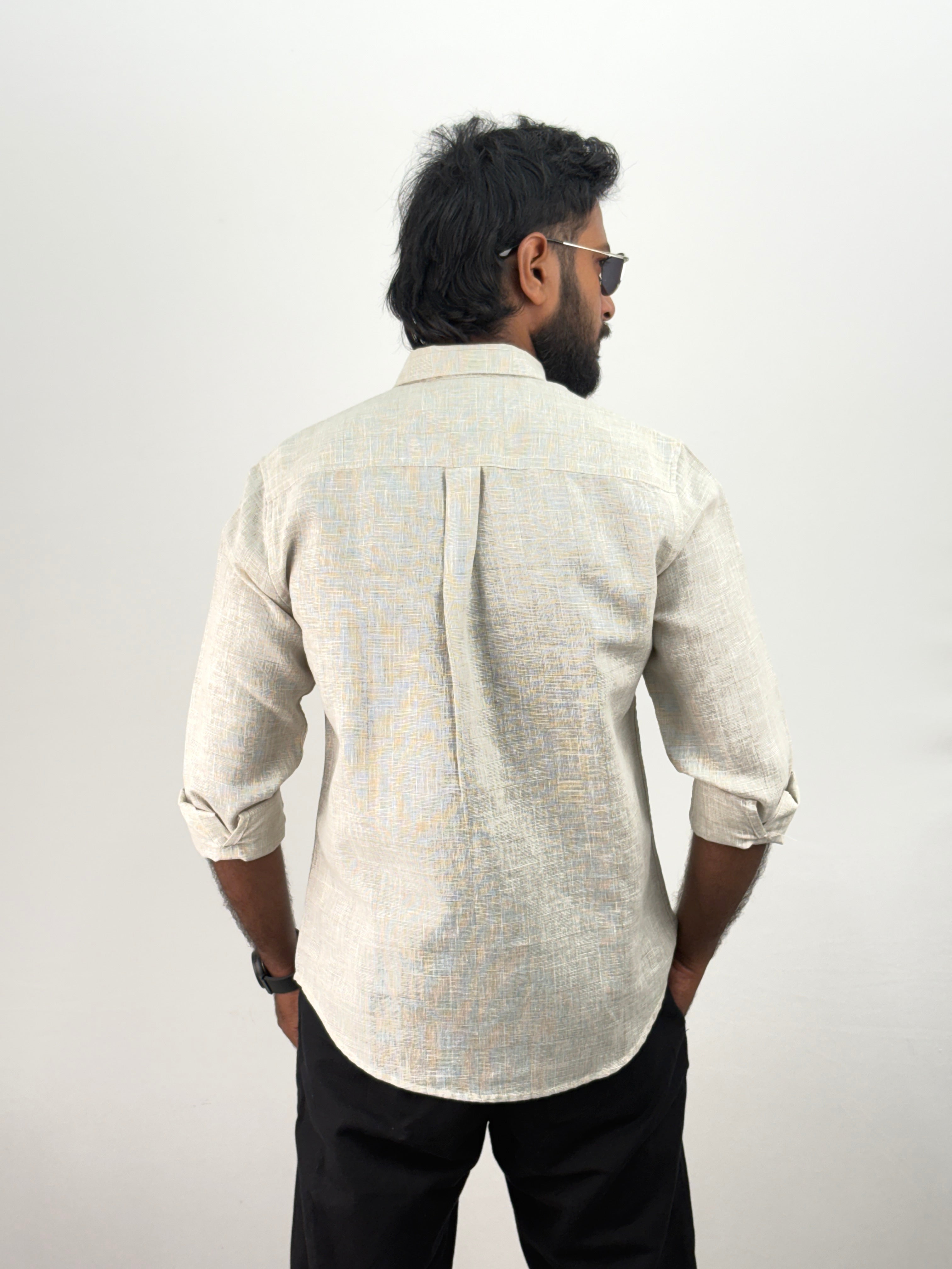 Beige Linen Shirt