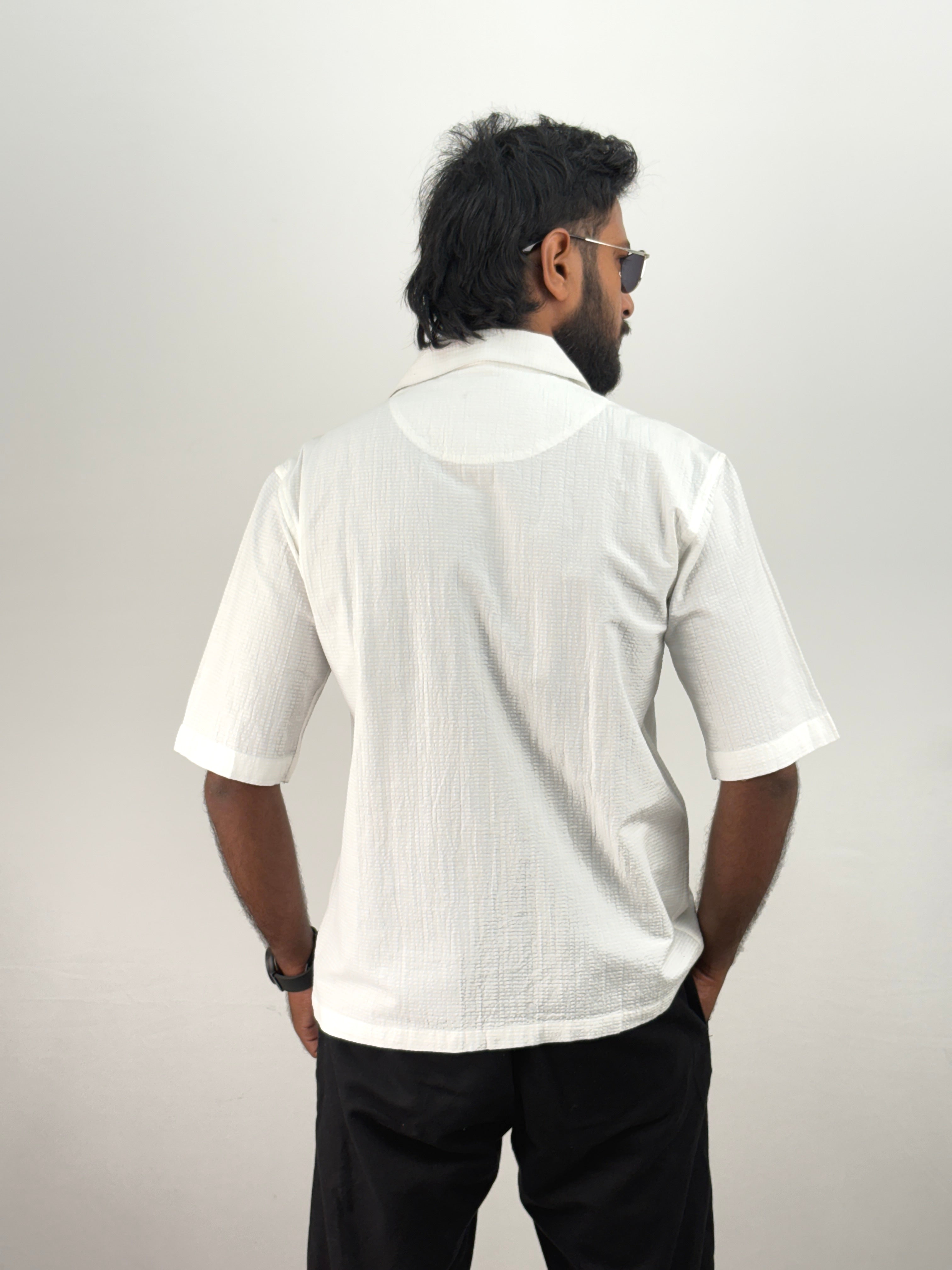 White Half Sleeve Shirt