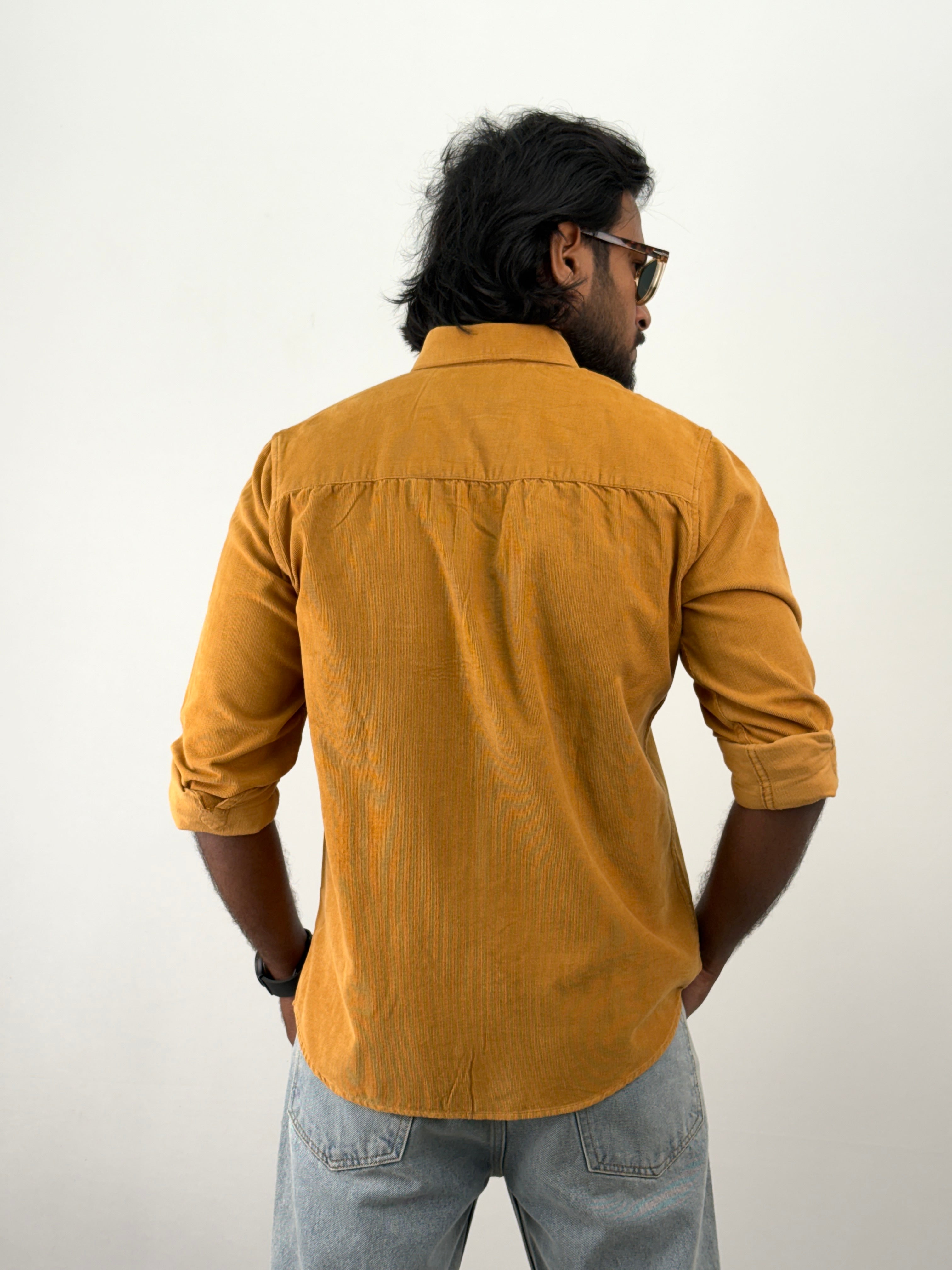Mustard Corduroy Shirt 1