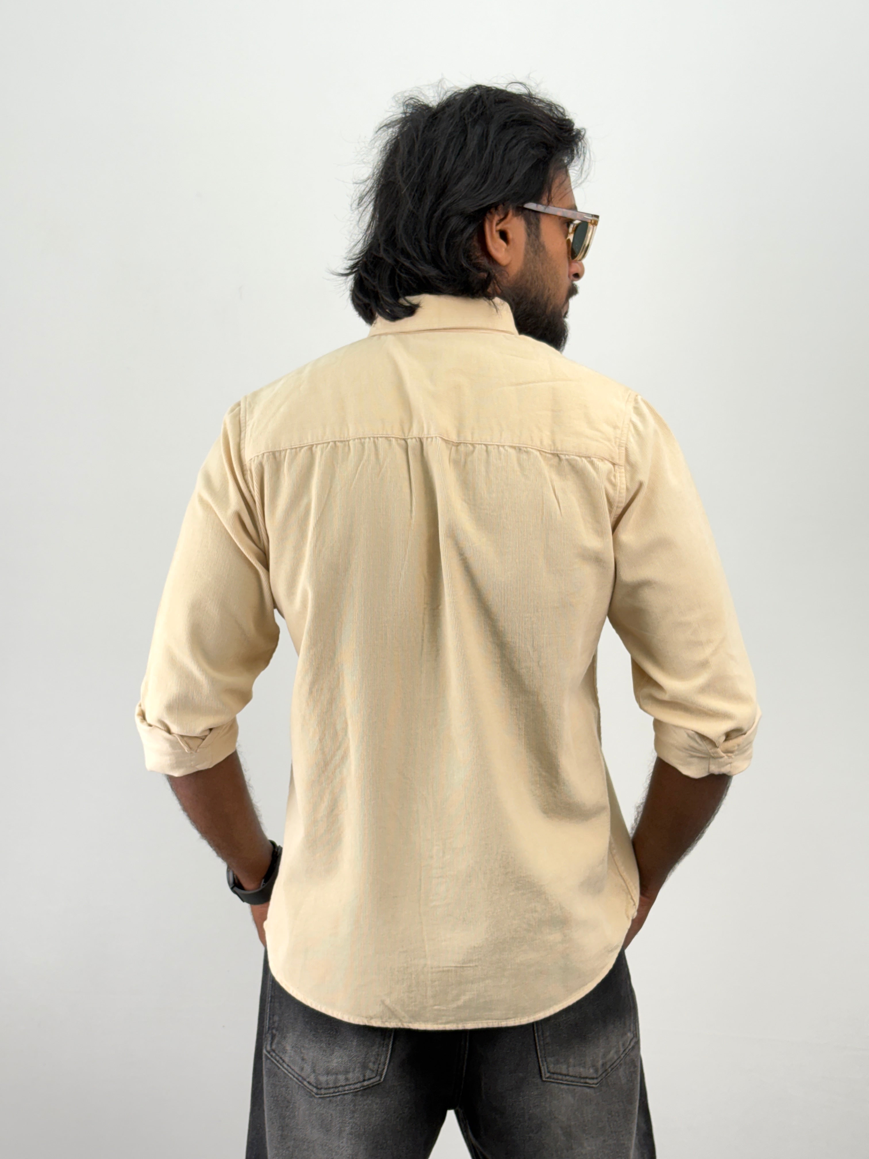 Beige Corduroy Shirt 1