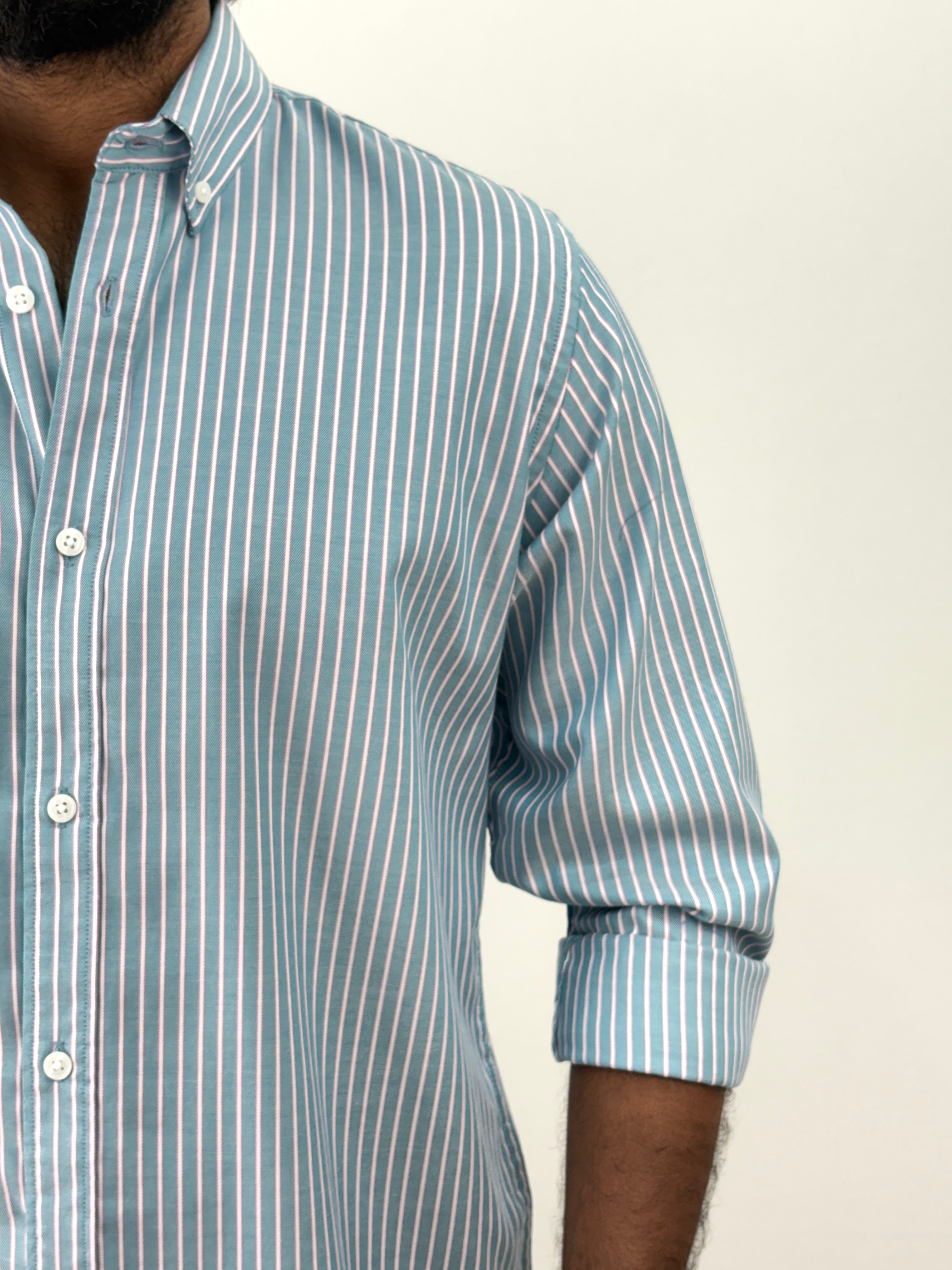 Aqua Stripe Shirt