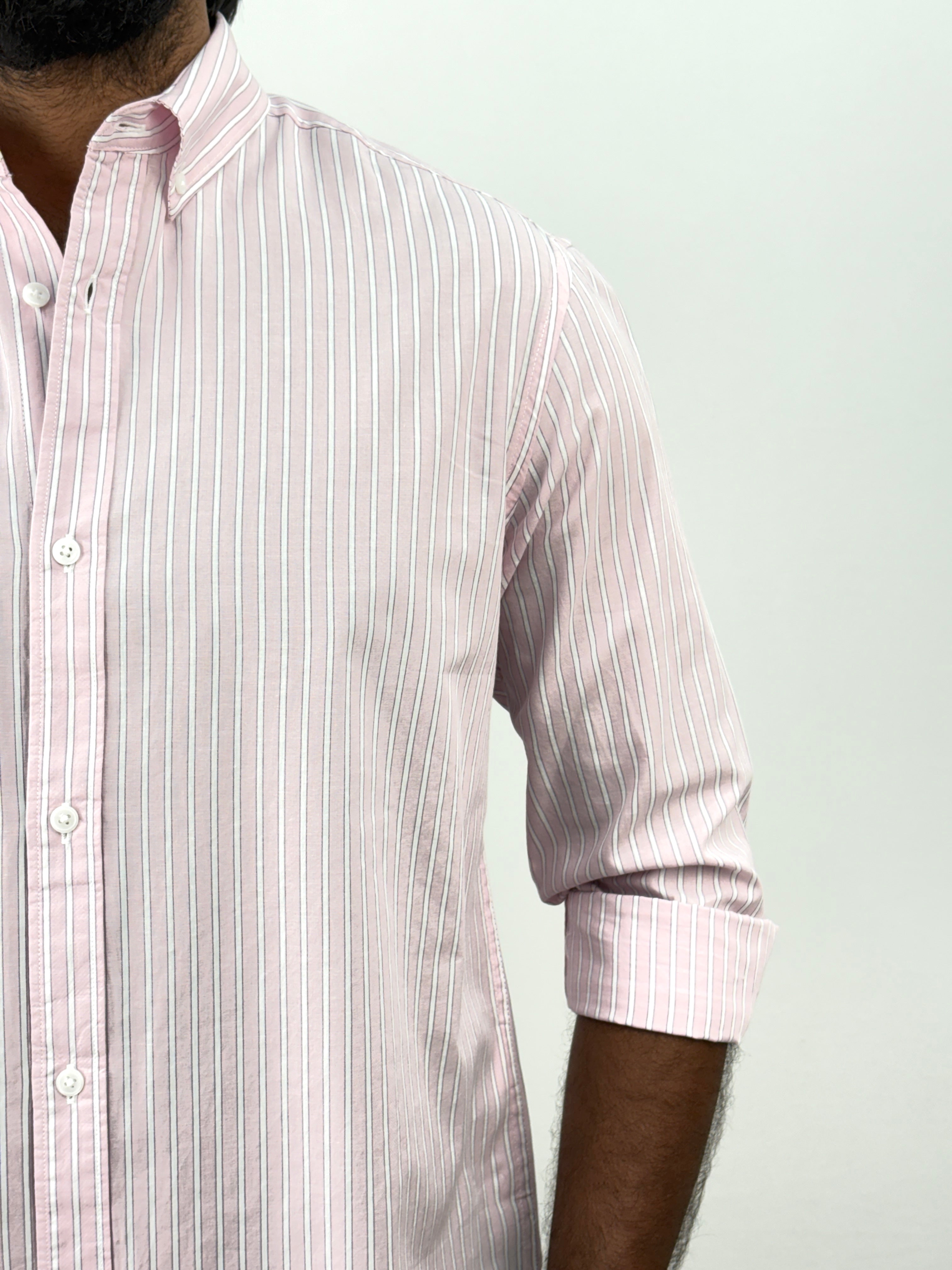 Peach Stripe Shirt