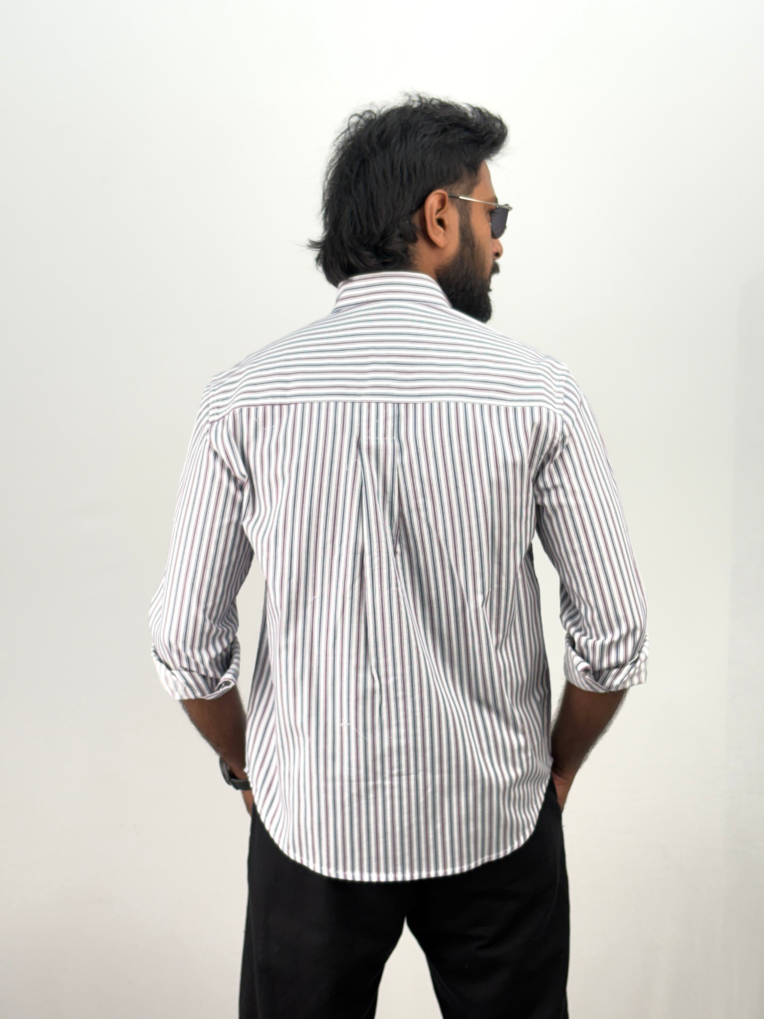 Maroon Stripe Shirt