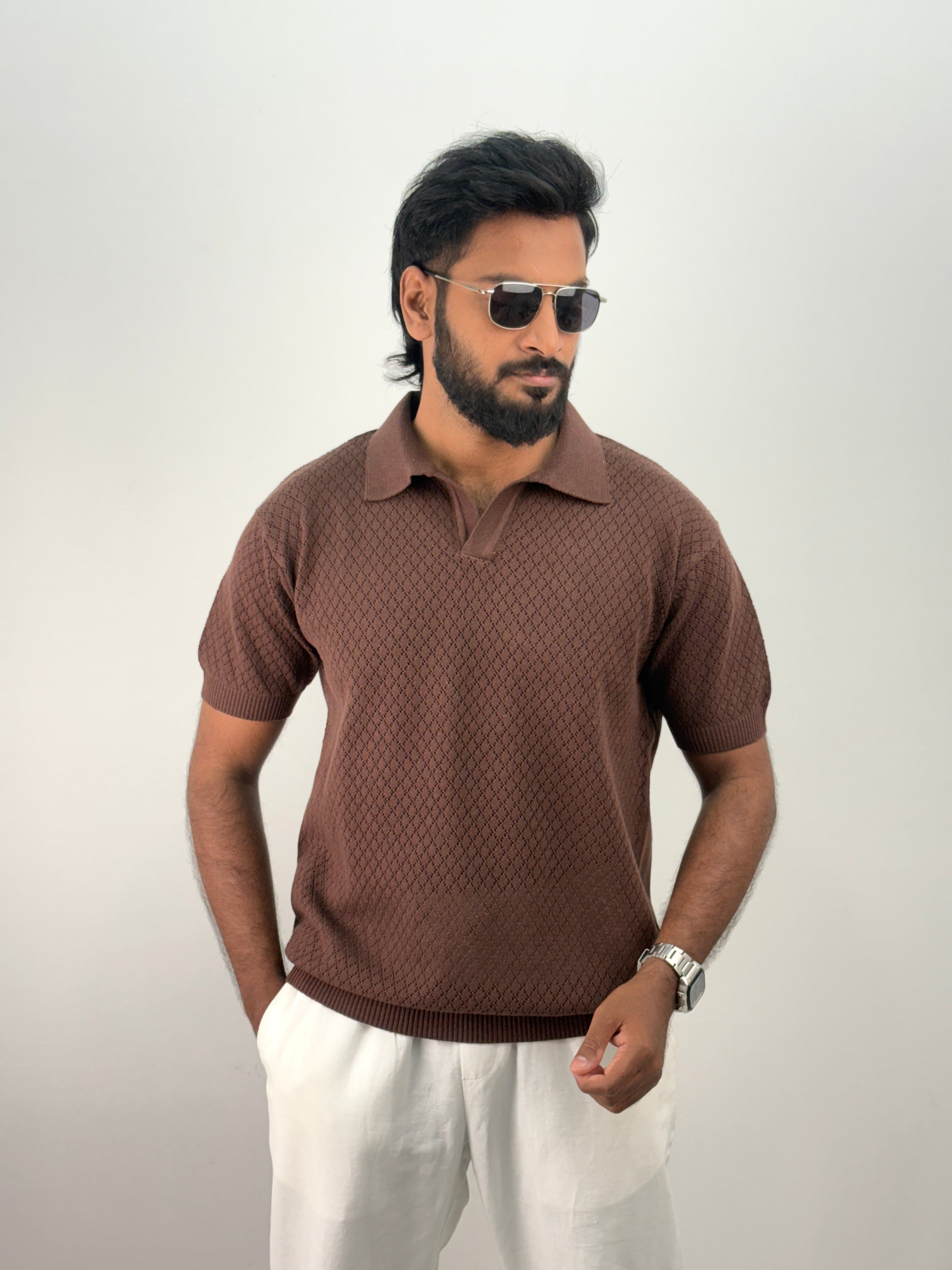 Brown Polo T-Shirt