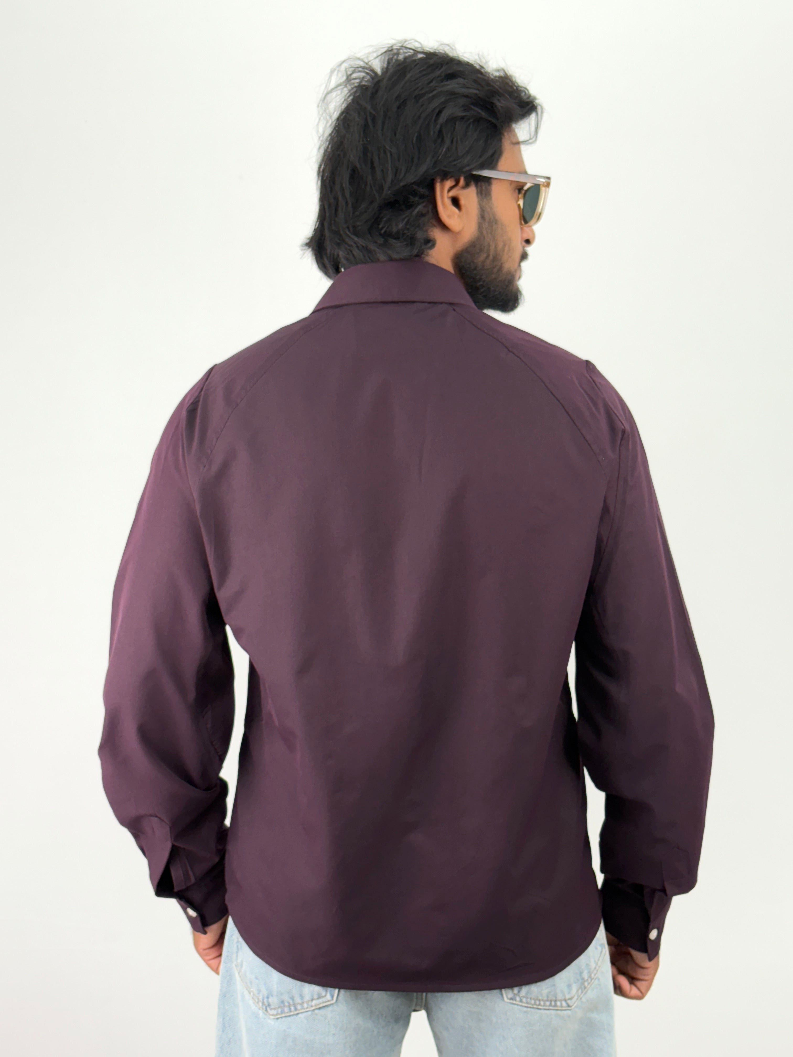 Wine Oversized Shirt