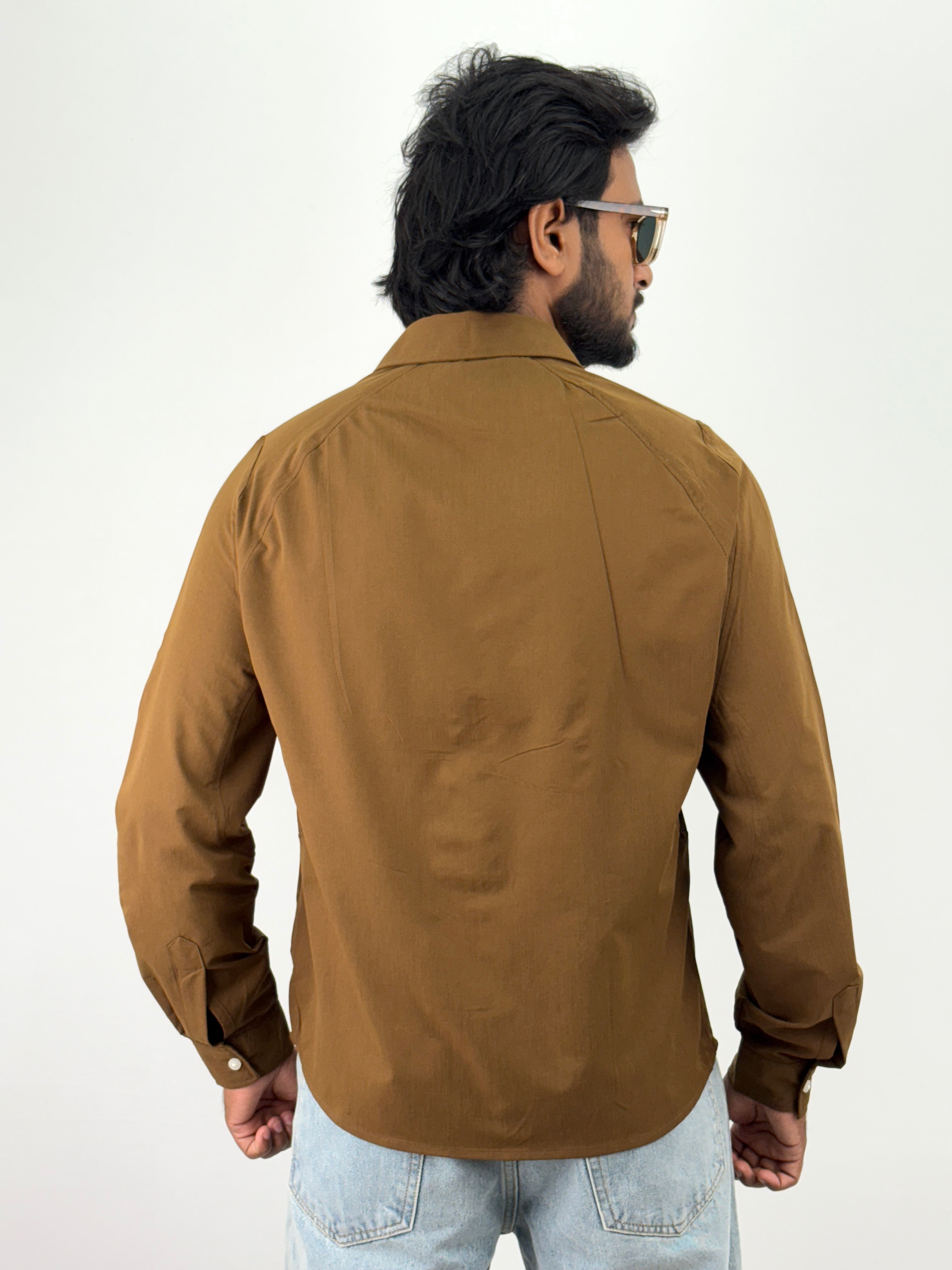 Brown Oversized Shirt