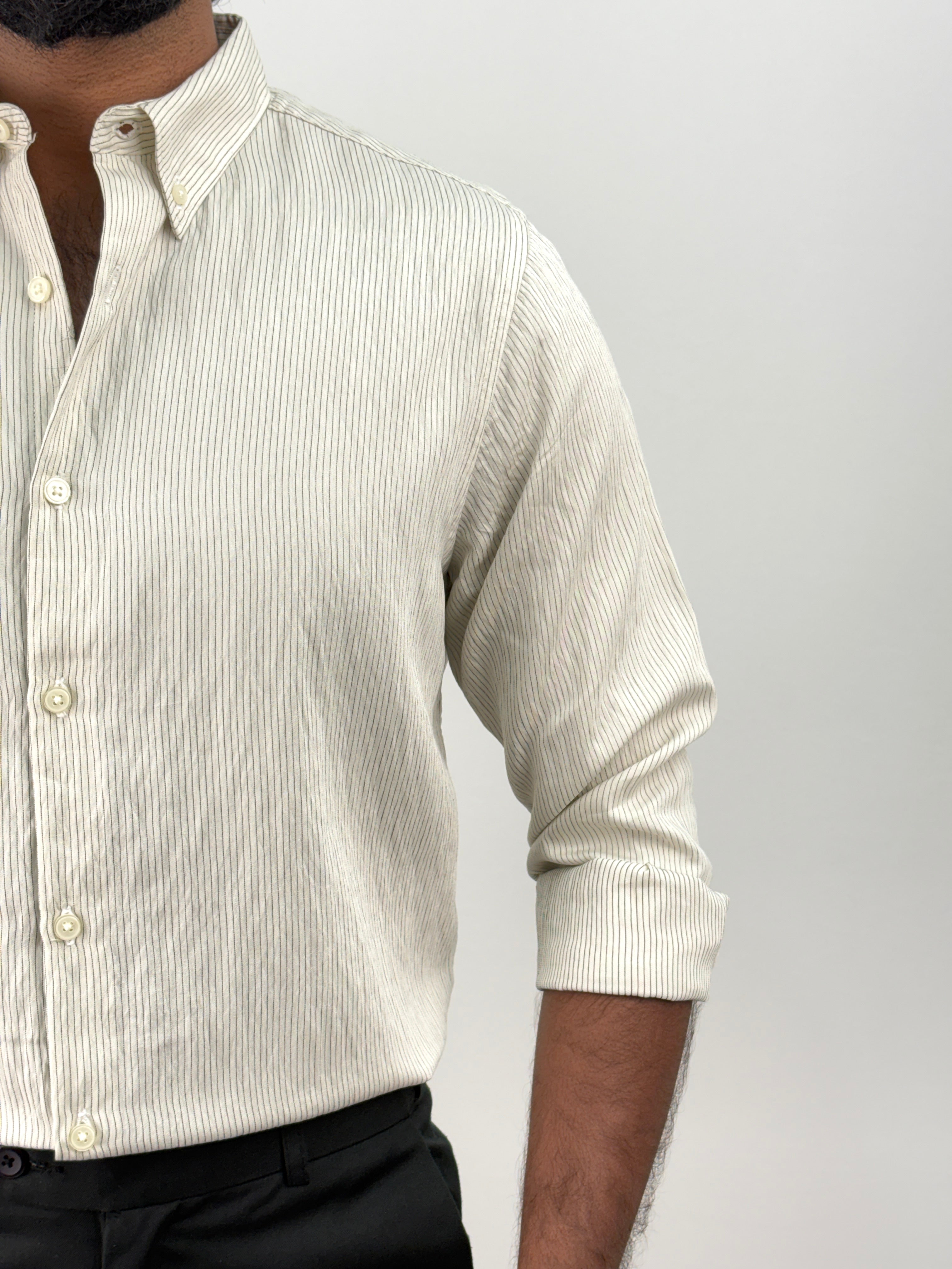 Beige Stripe Shirt