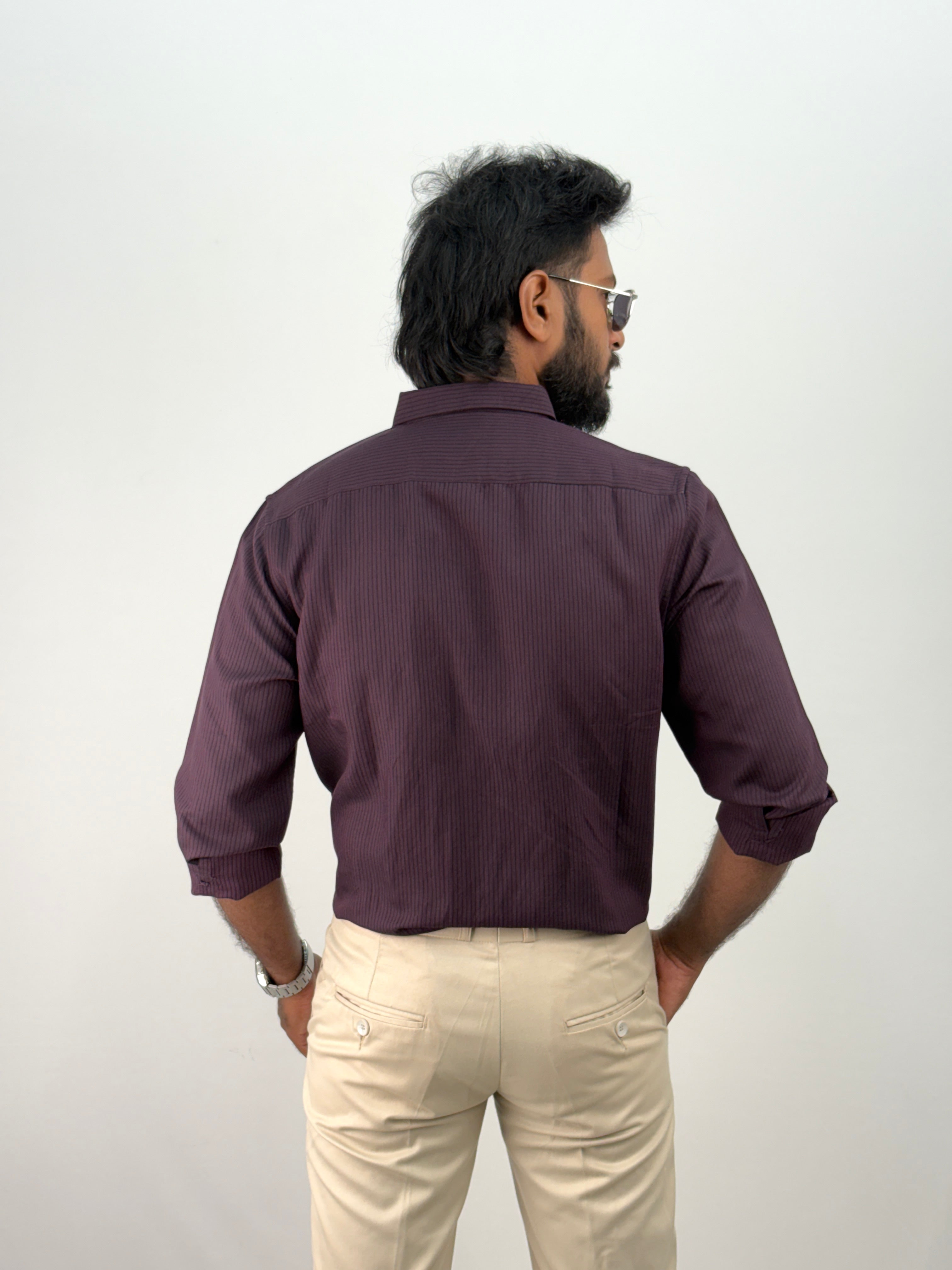Wine Stripe Shirt