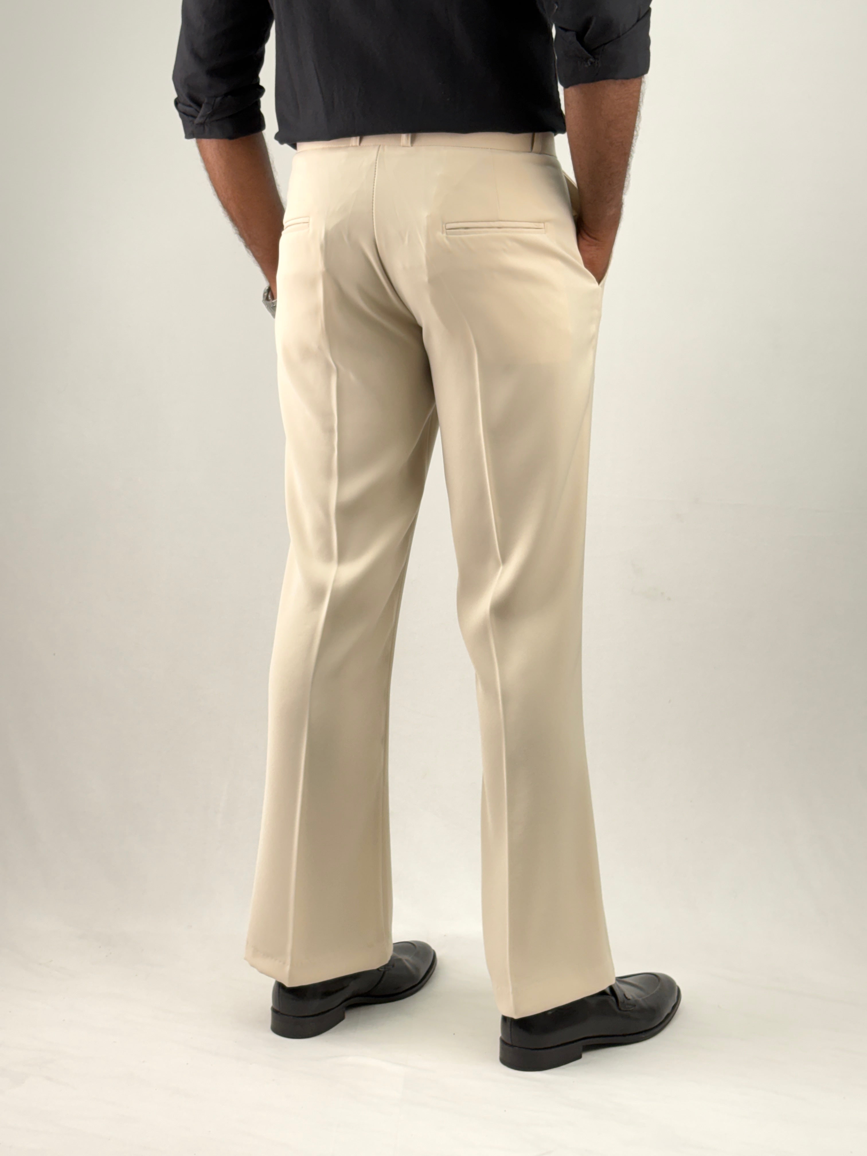 Cream Bootcut Pant