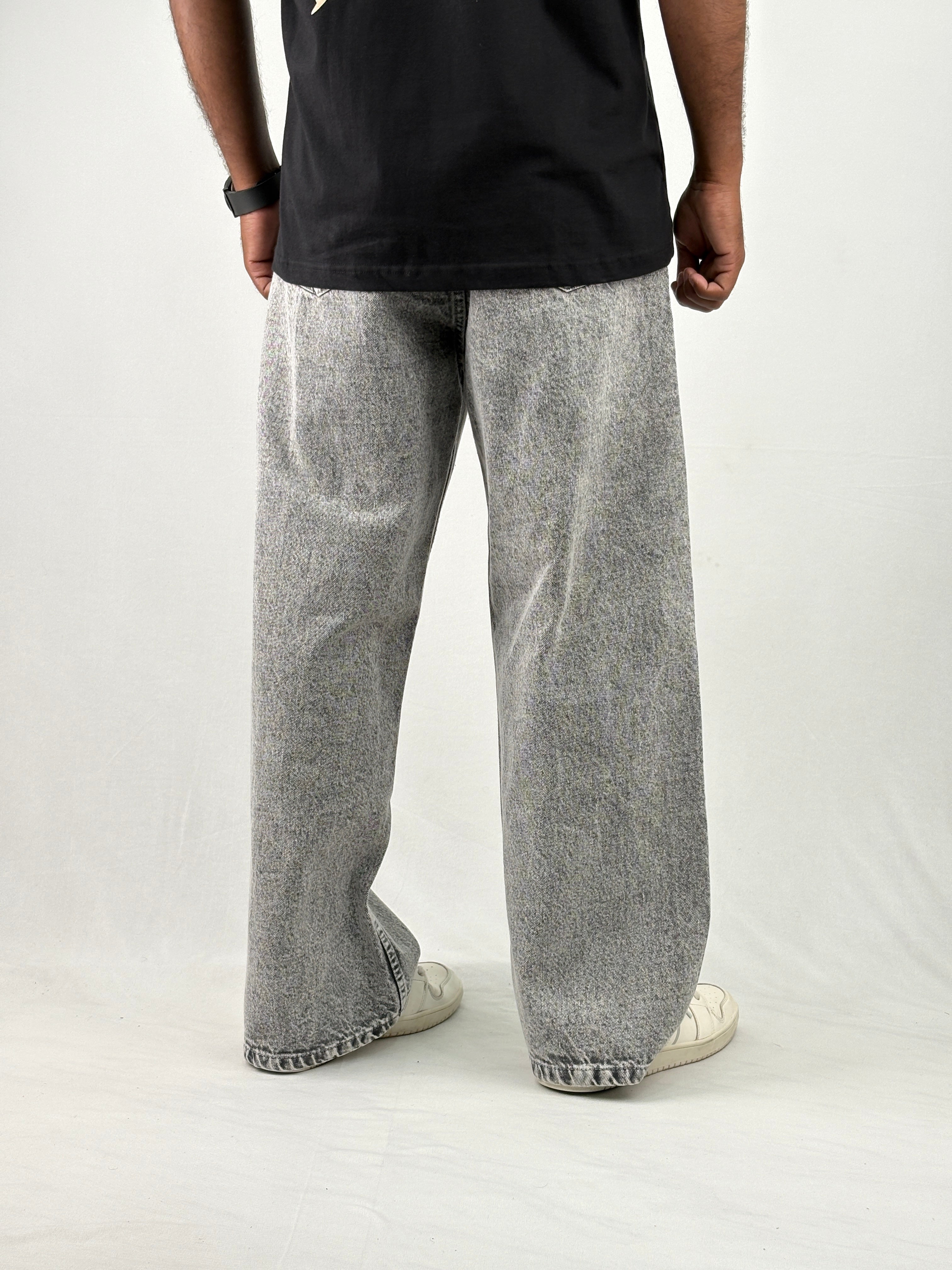 Grey Wide Leg Jean