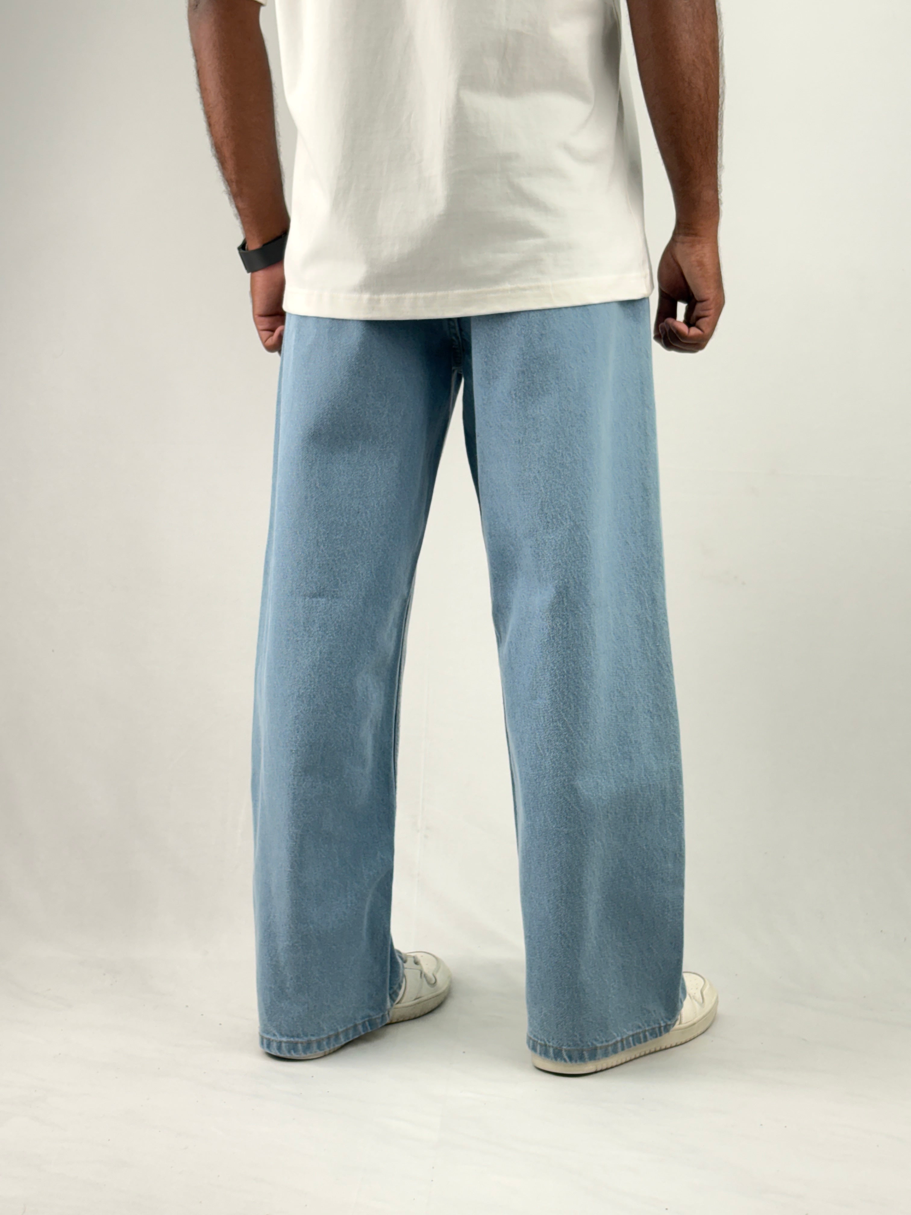 Ice Blue Wide Leg Jean