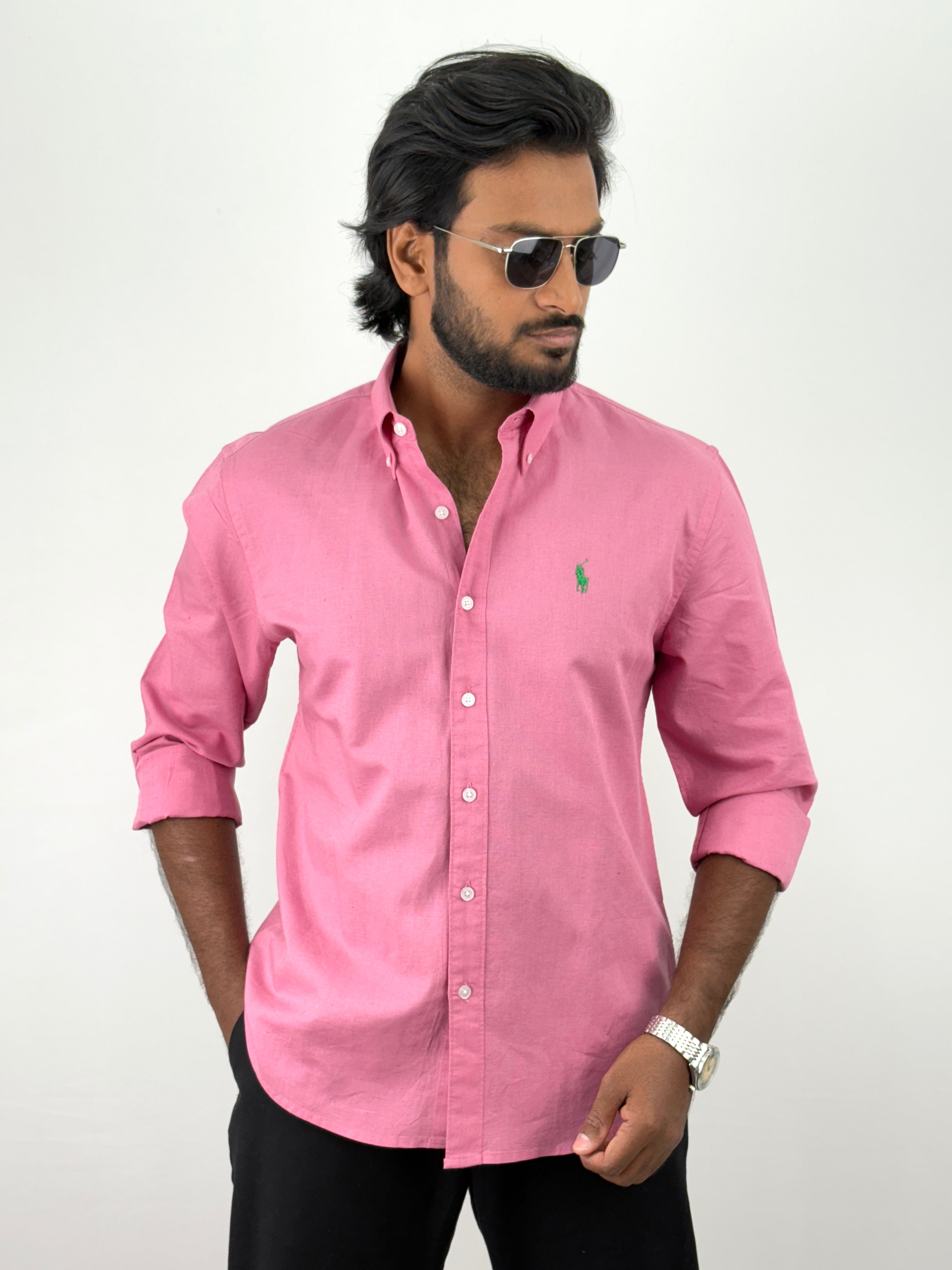 Pink Linen Shirt