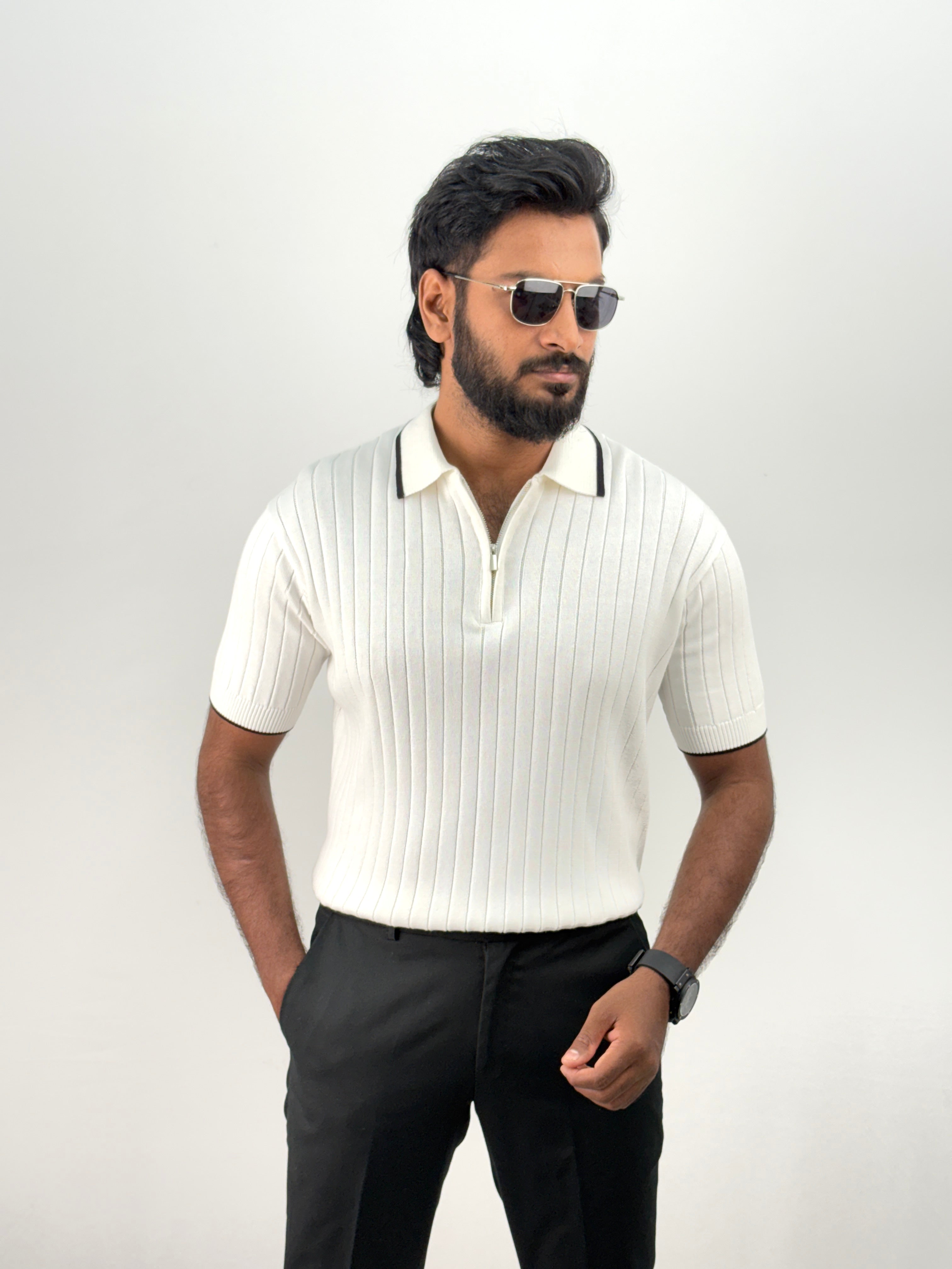 White Polo T-Shirt