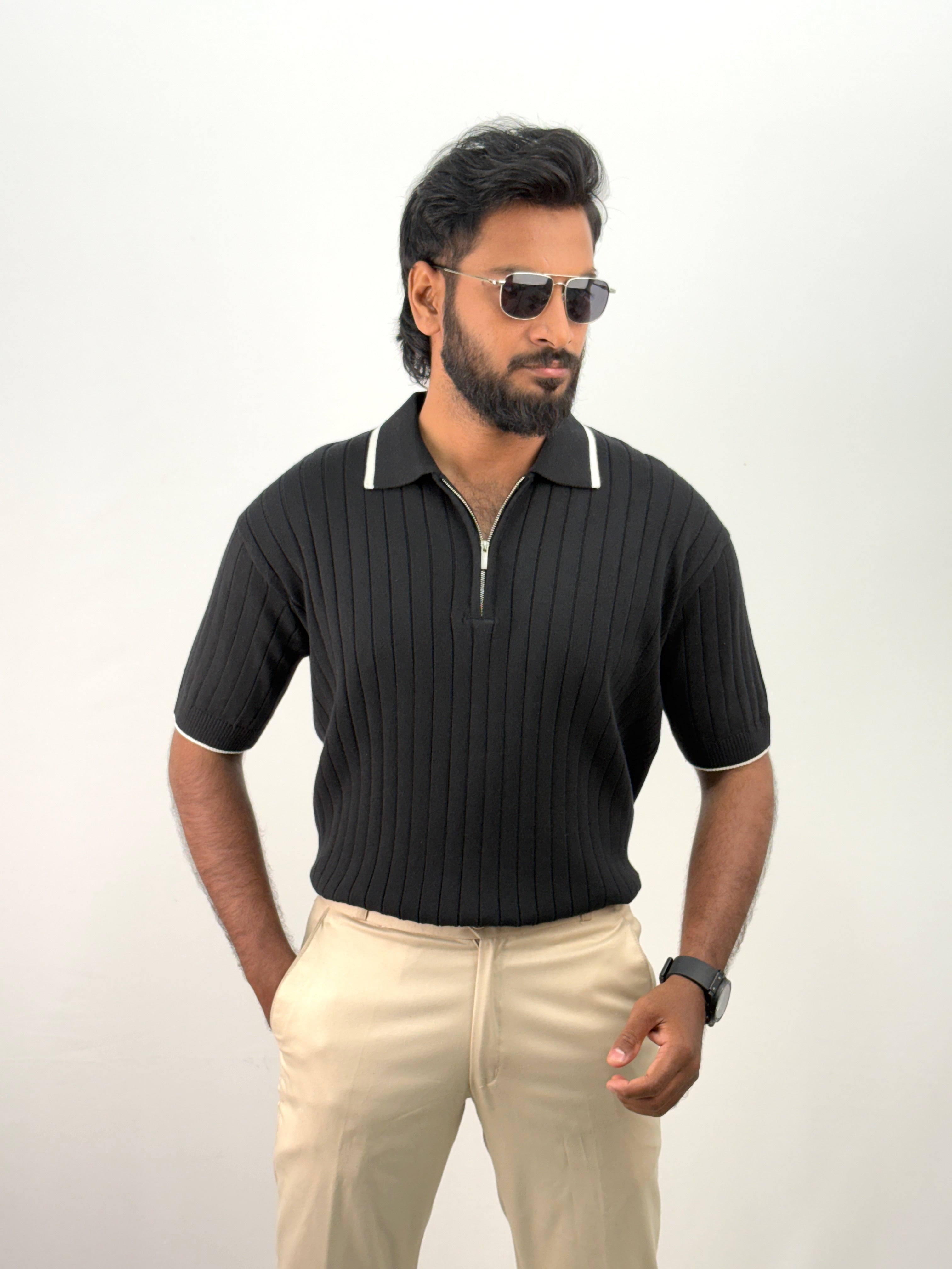 Black Polo T-Shirt
