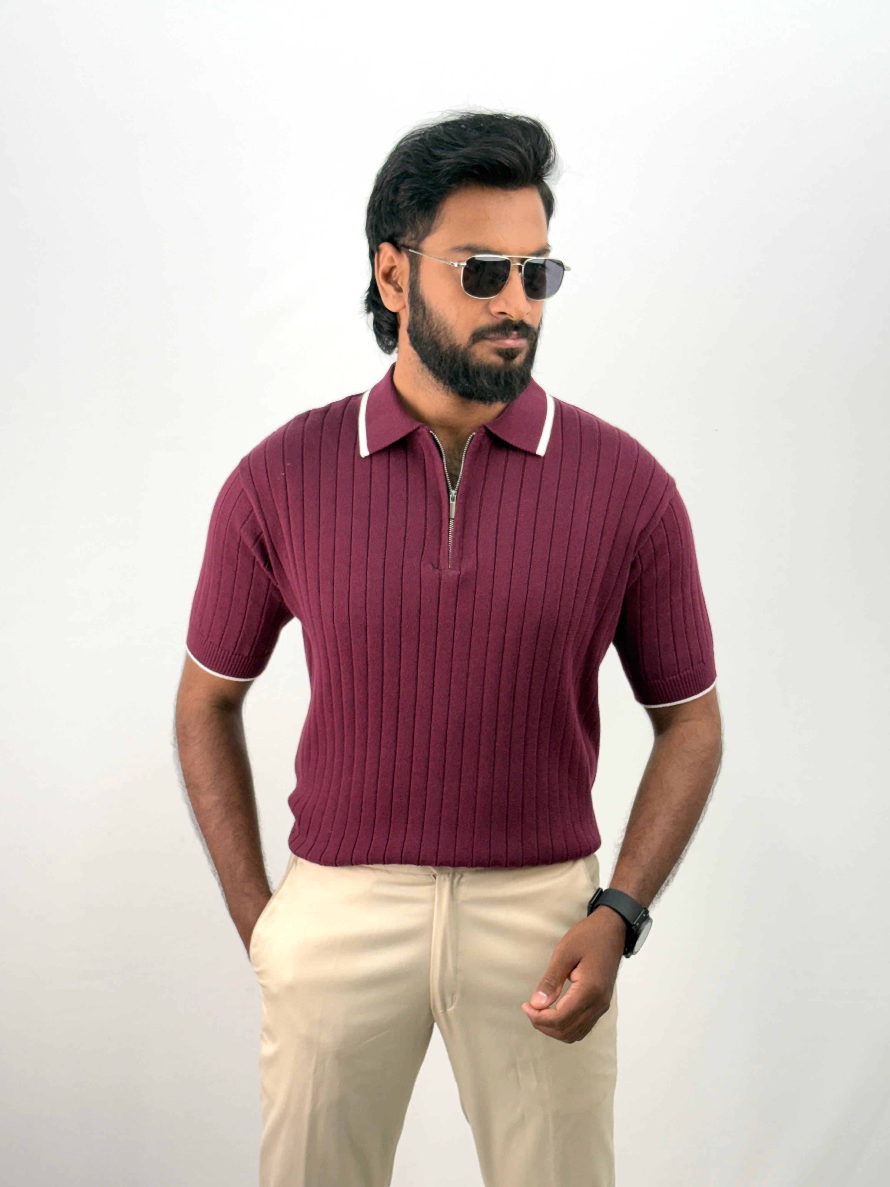Maroon Polo T-Shirt