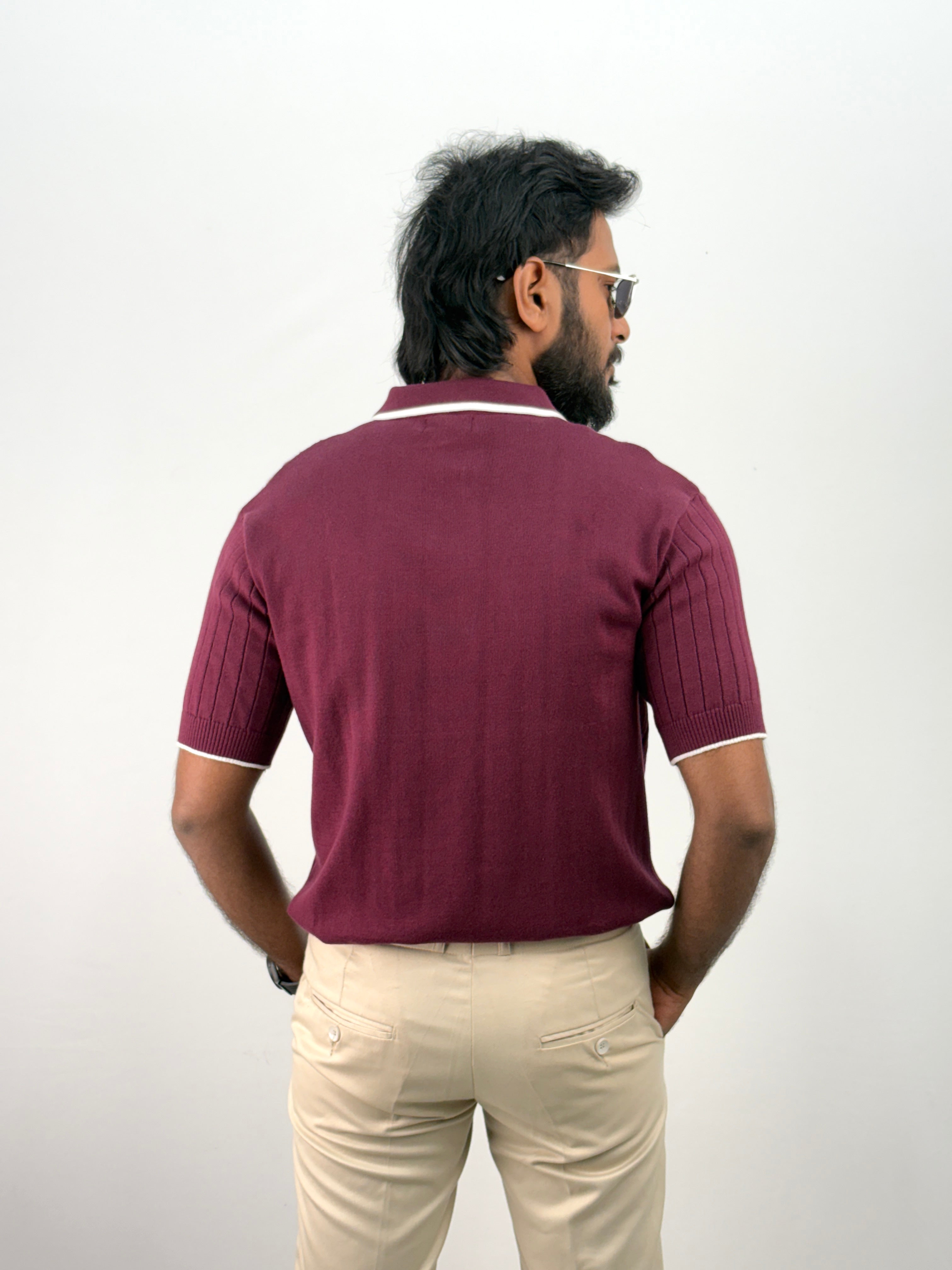 Maroon Polo T-Shirt