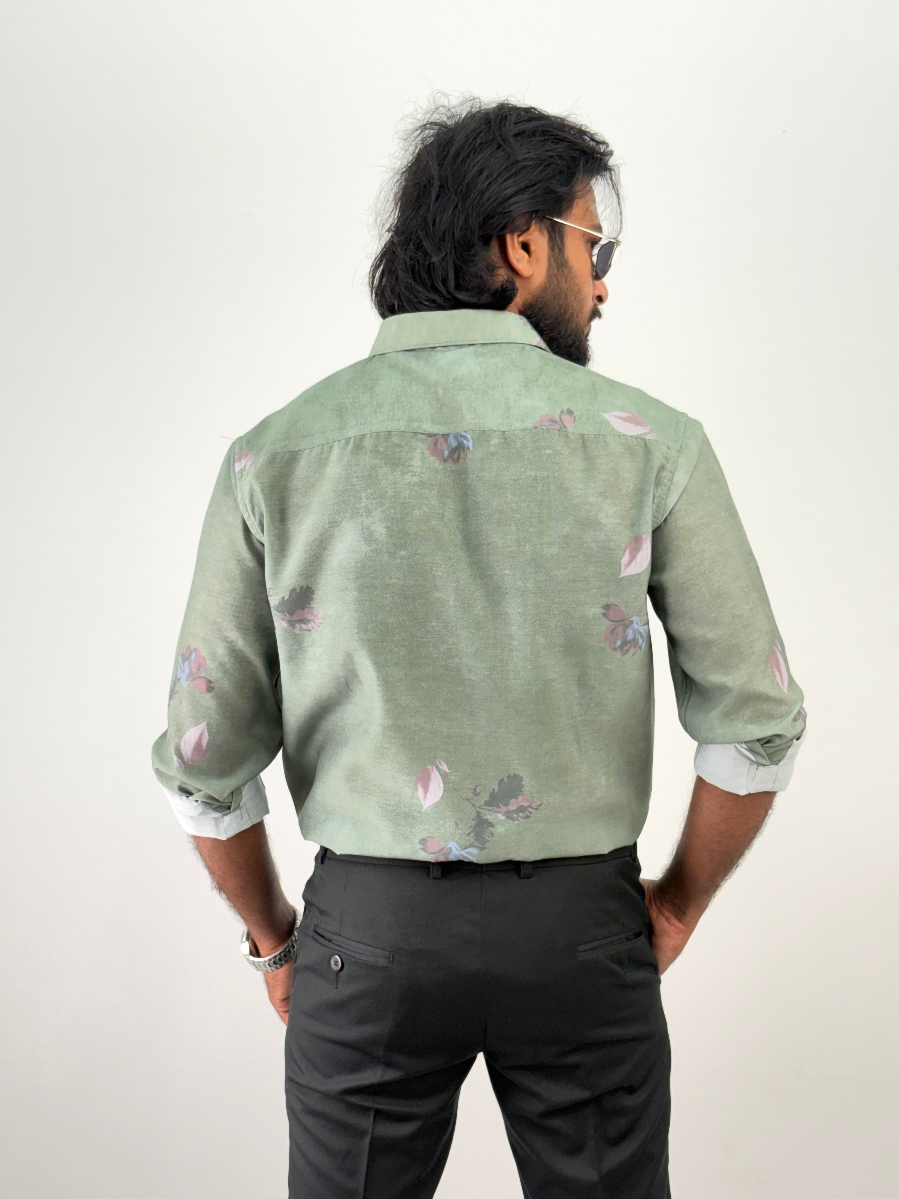 Green Printed Shirt 2