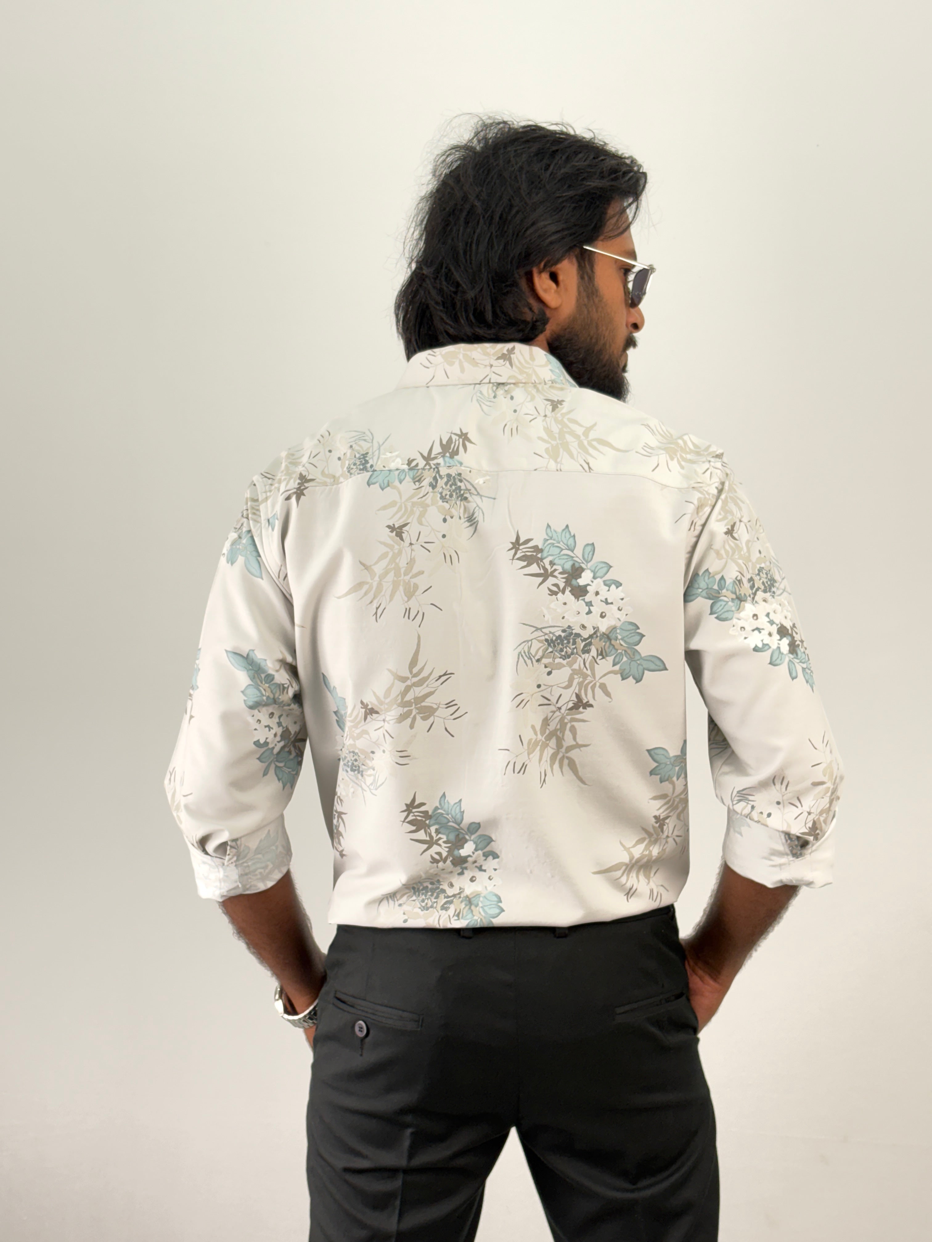 Light Grey Printed Shirt 2