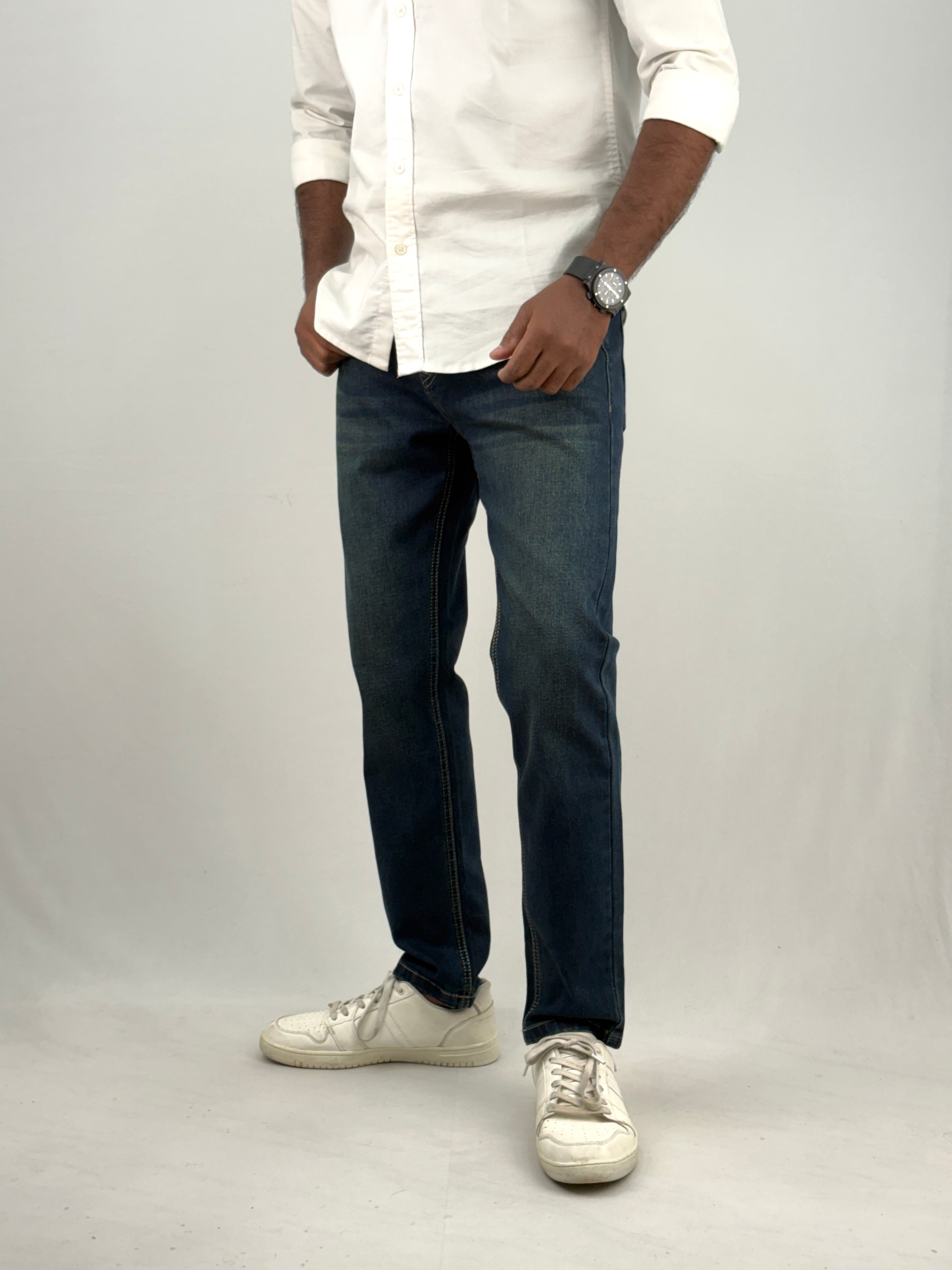 Green Tinted Ankle Fit Jean