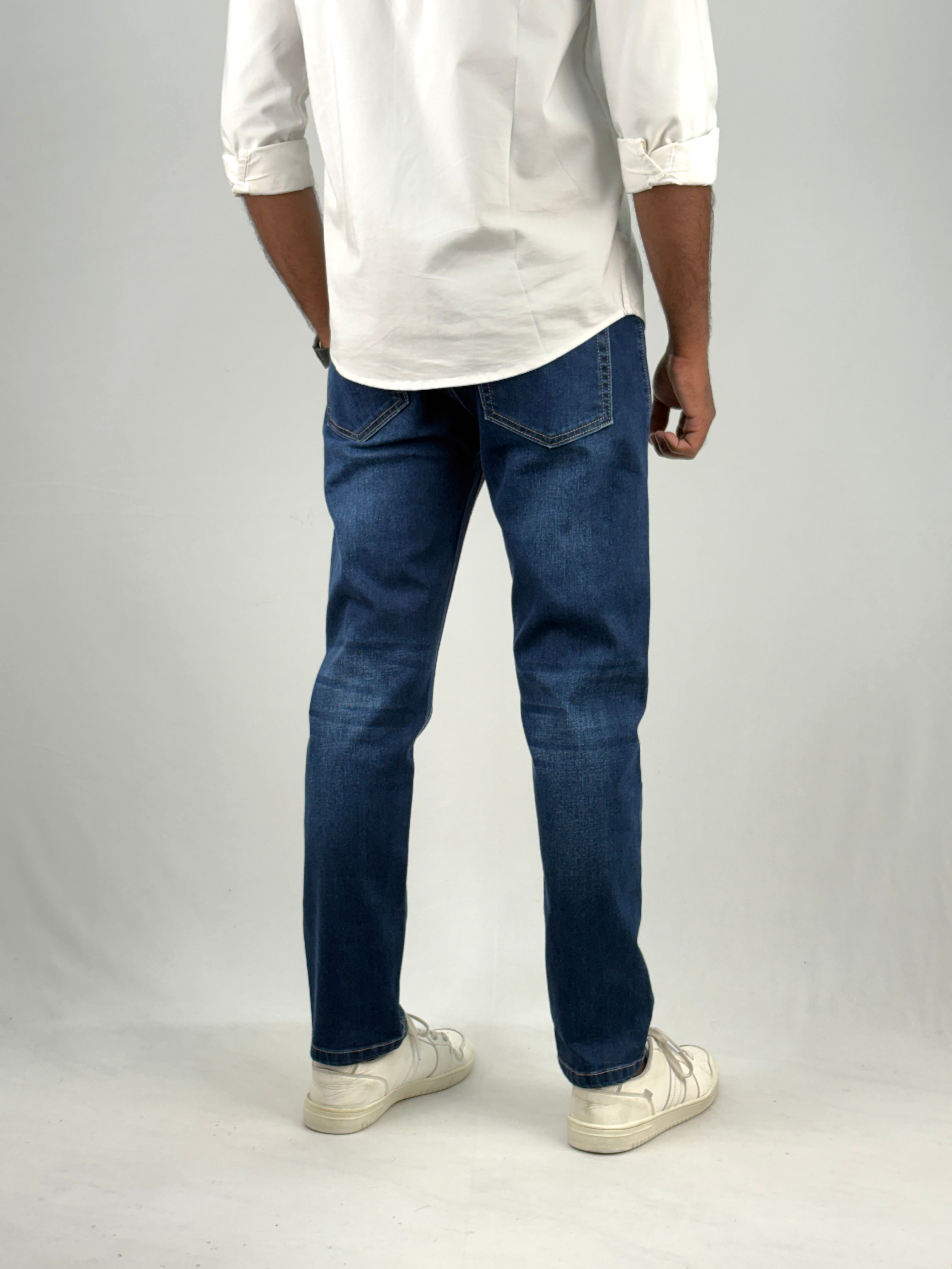 Dark Blue Ankle Fit Jean
