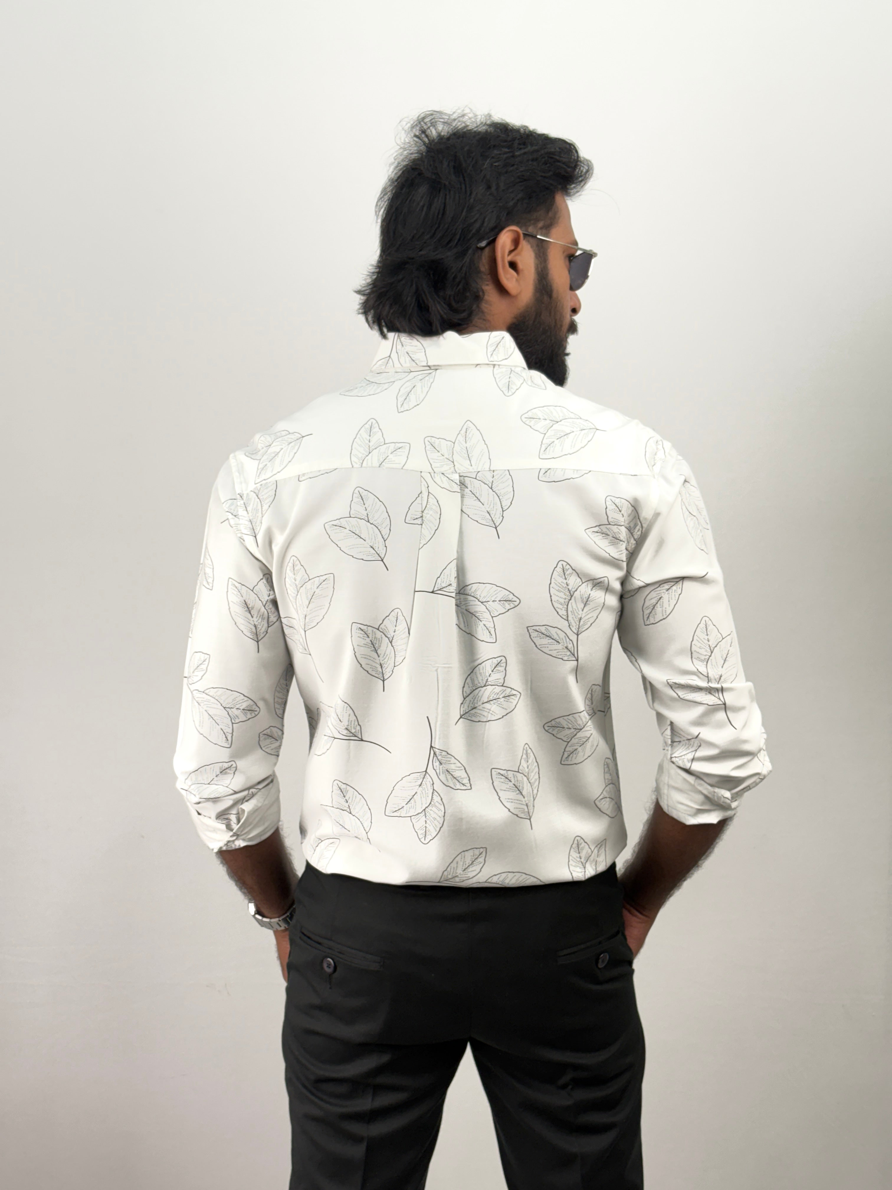 White Printed Shirt