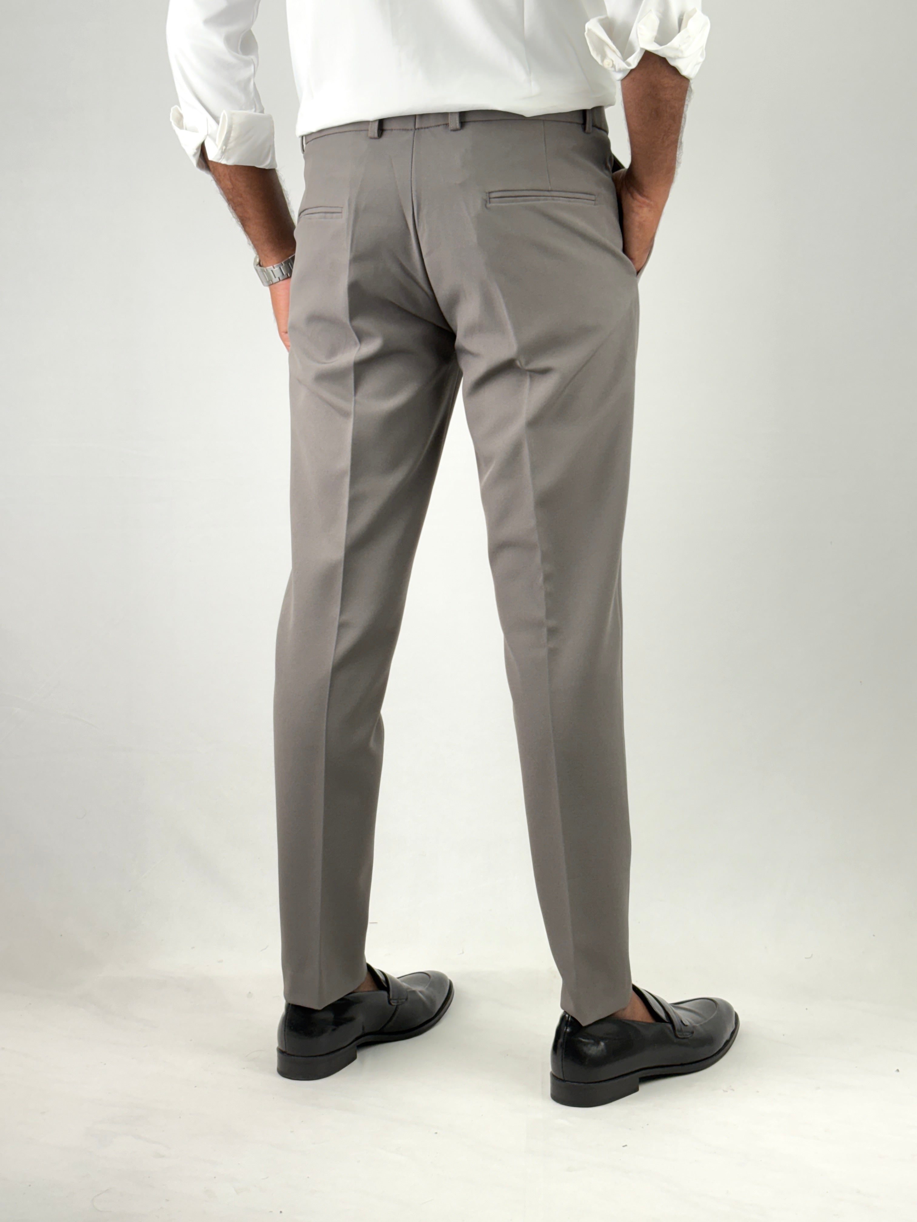 Grey Flexiwaist Formal Pant