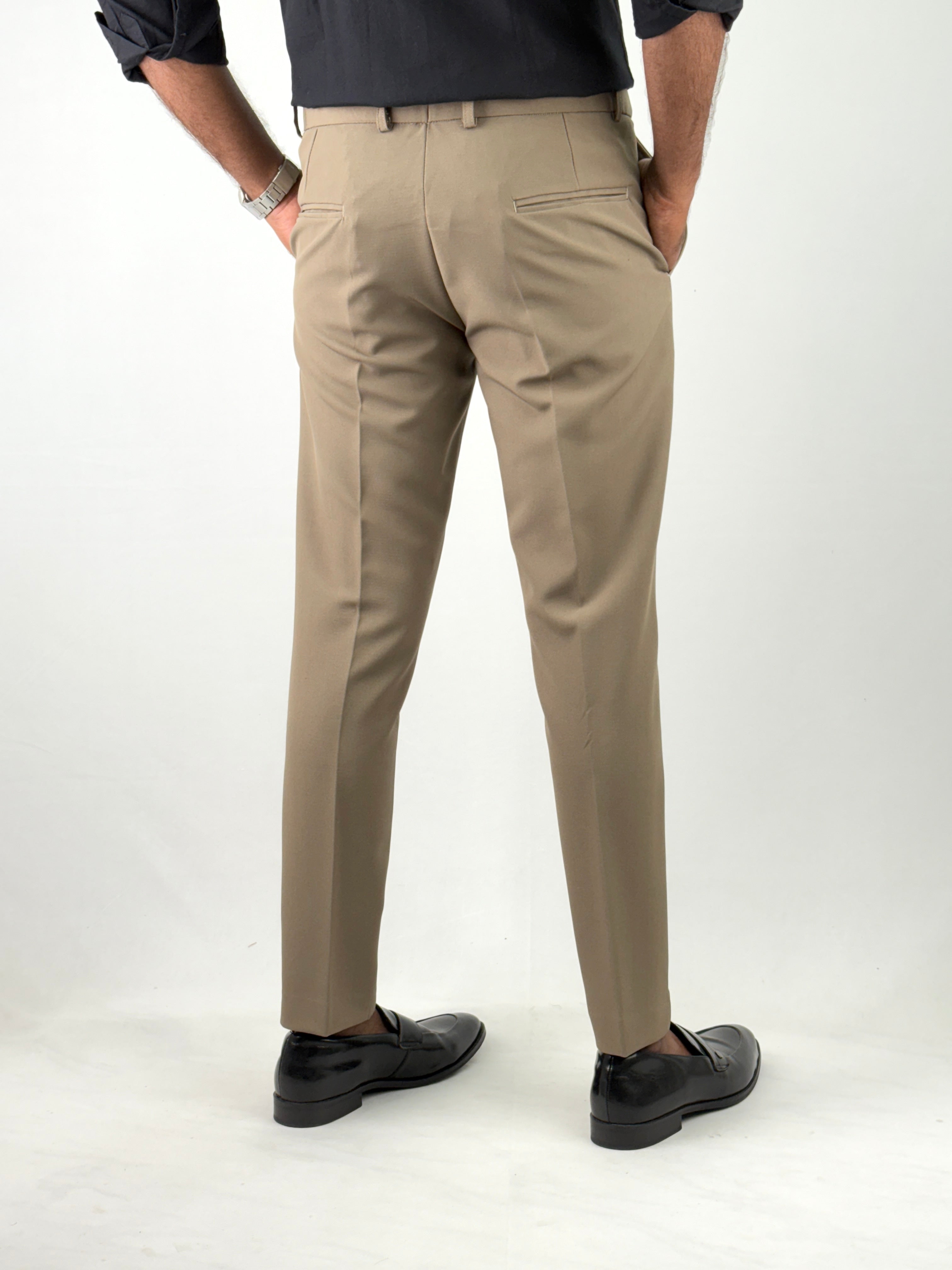 Light Brown Flexiwaist Formal Pant