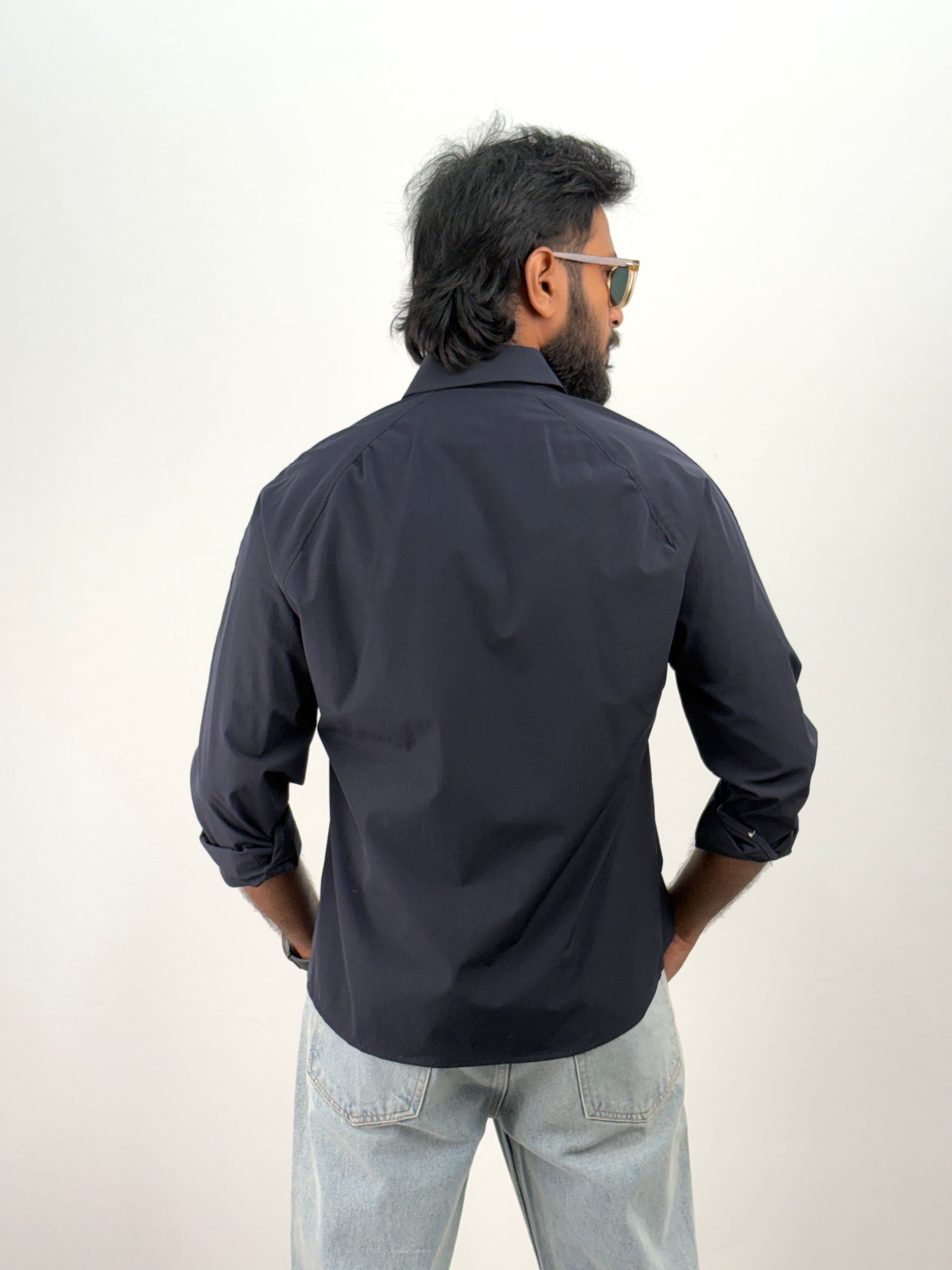 Navy Oversized Shirt
