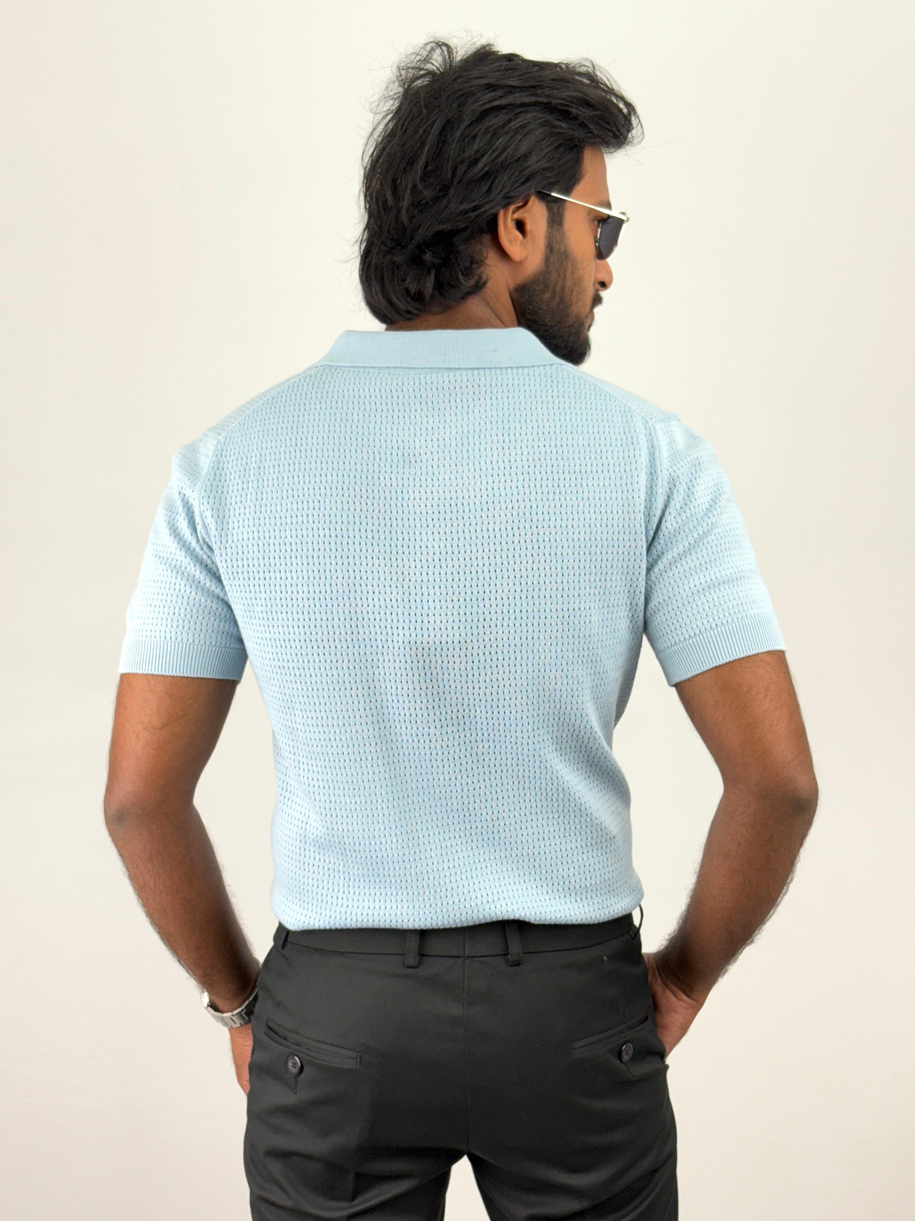 Ice Blue Polo T-Shirts