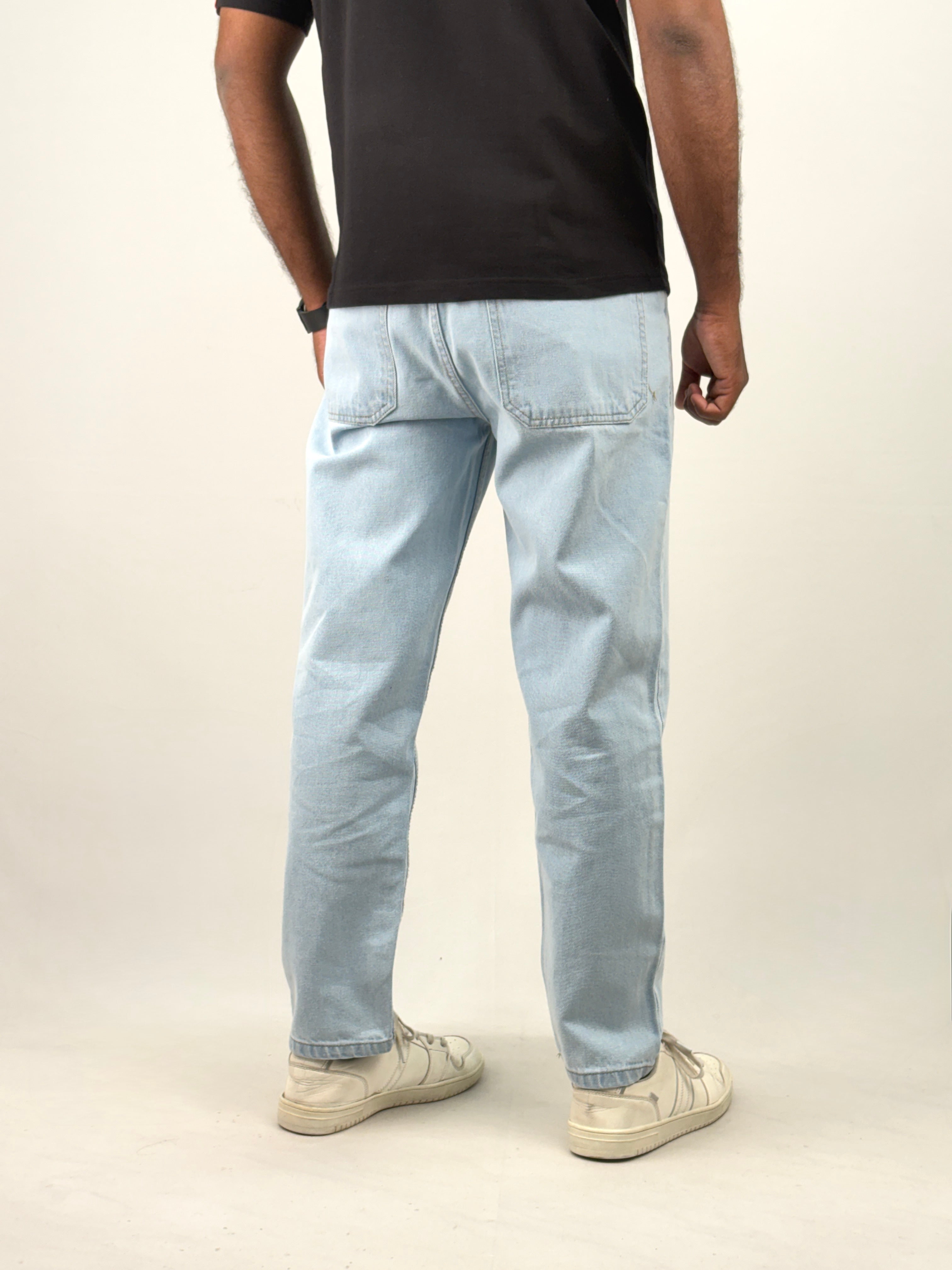 Ice Blue Semi Baggy Jean